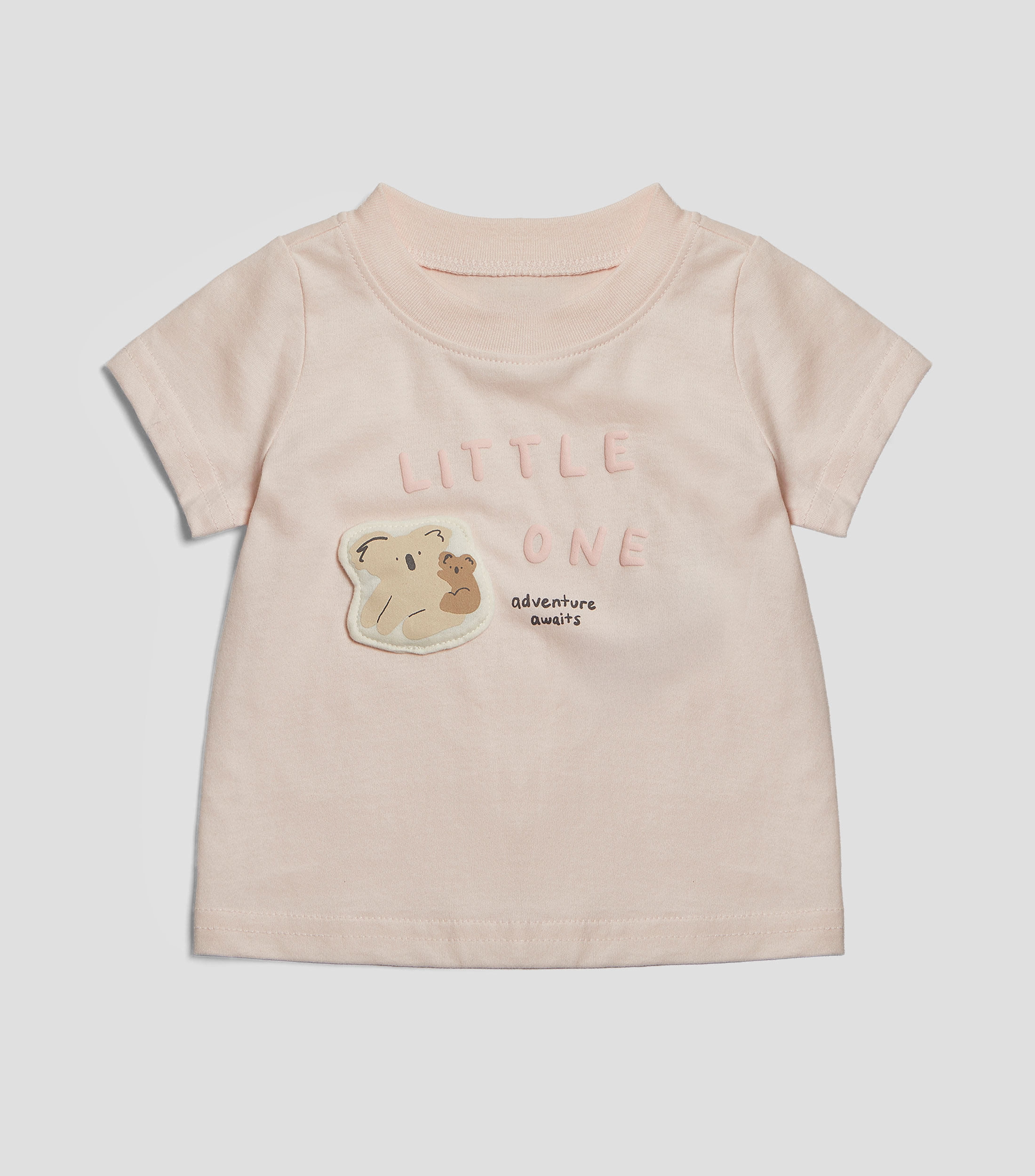 Playera cuello redondo manga corta liso Niña
