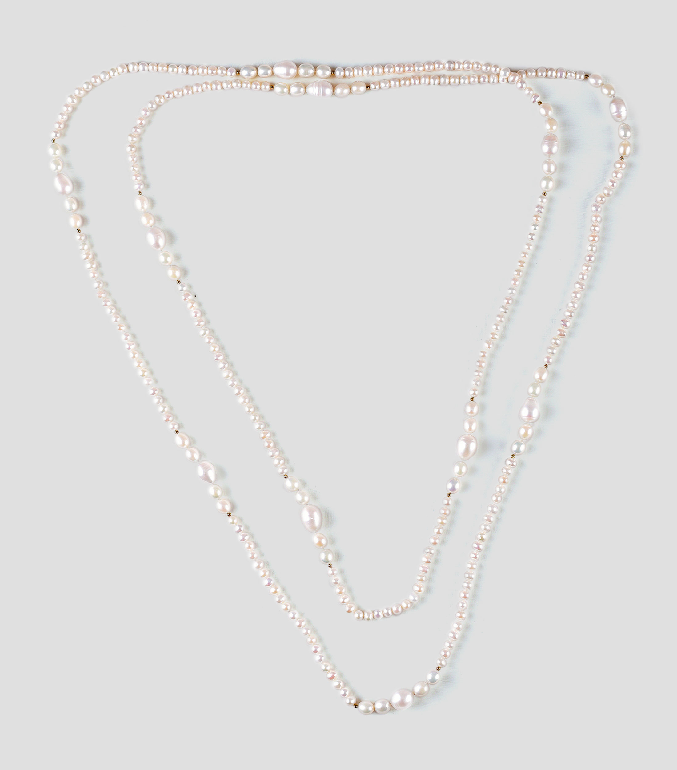 Collar Largo de Perlas Cultivadas Mujer
