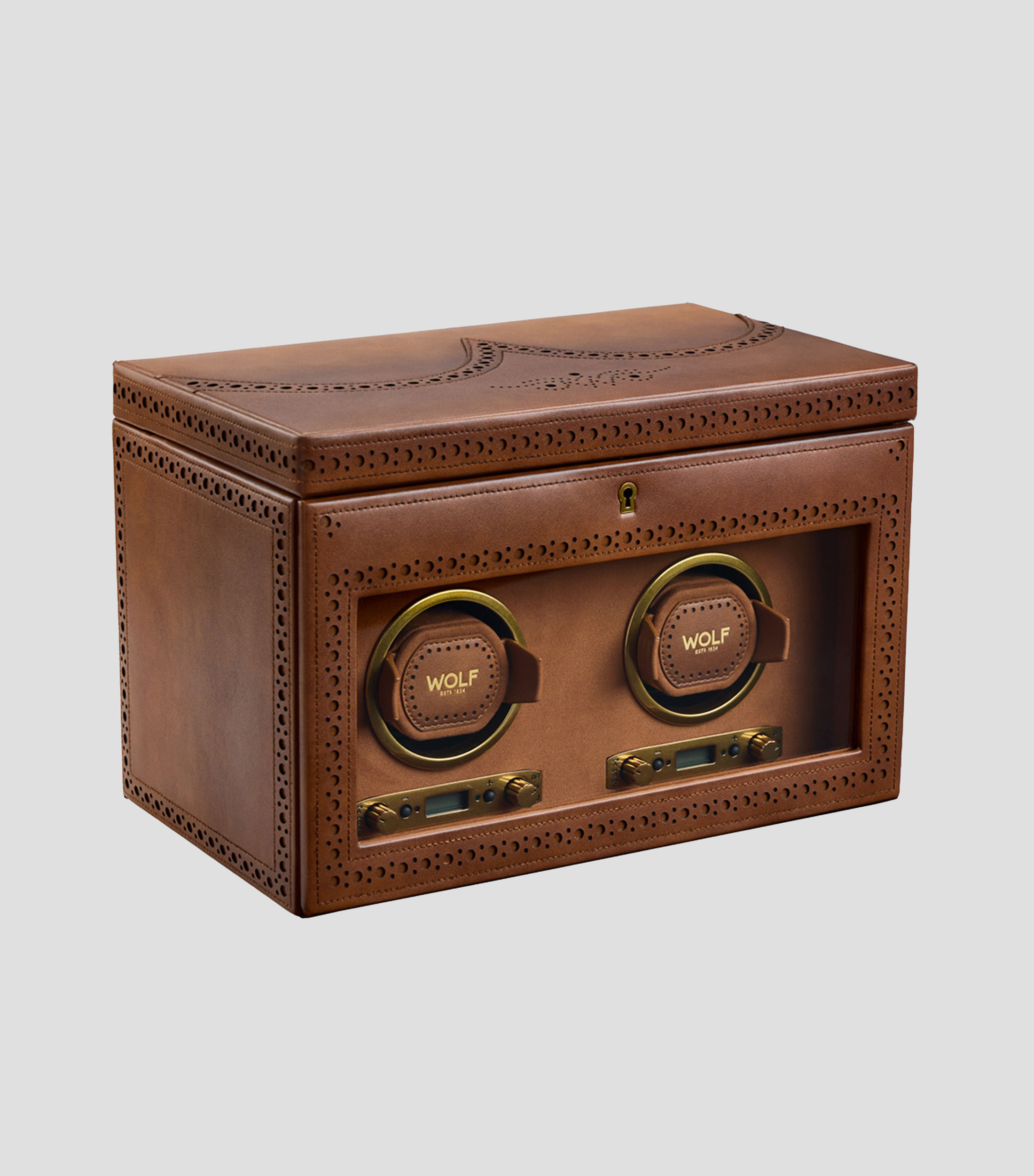Estuche para relojes automáticos Brogue Hombre
