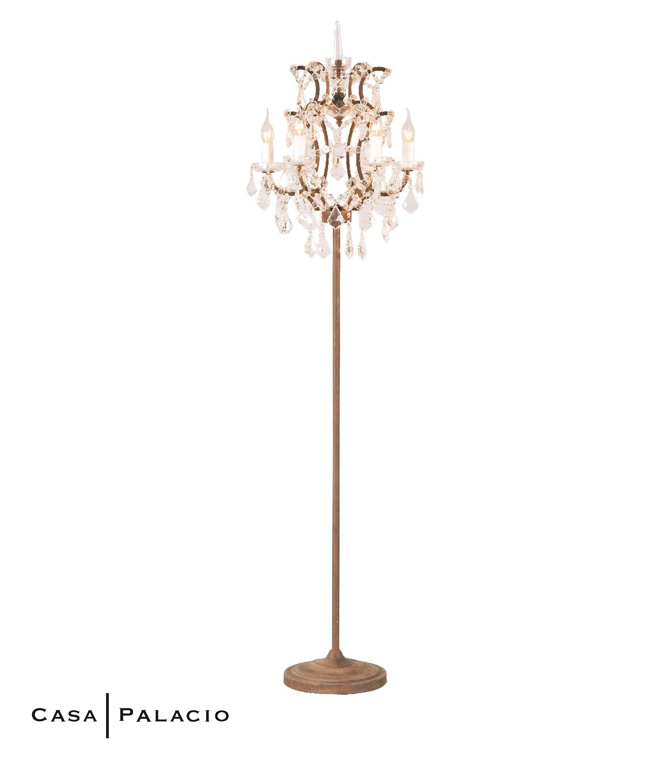 Lámpara de piso Crystal 150 W