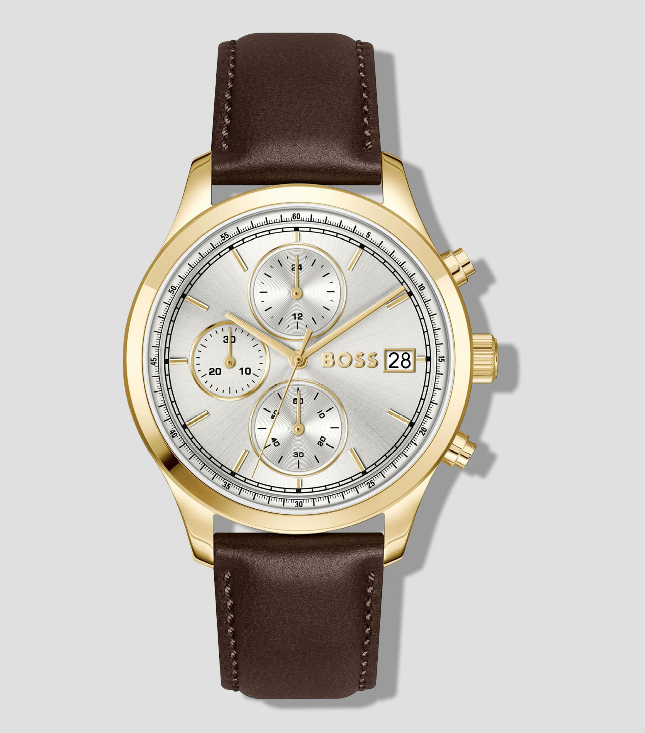 Reloj para Hombre Stratus casual dorado, café