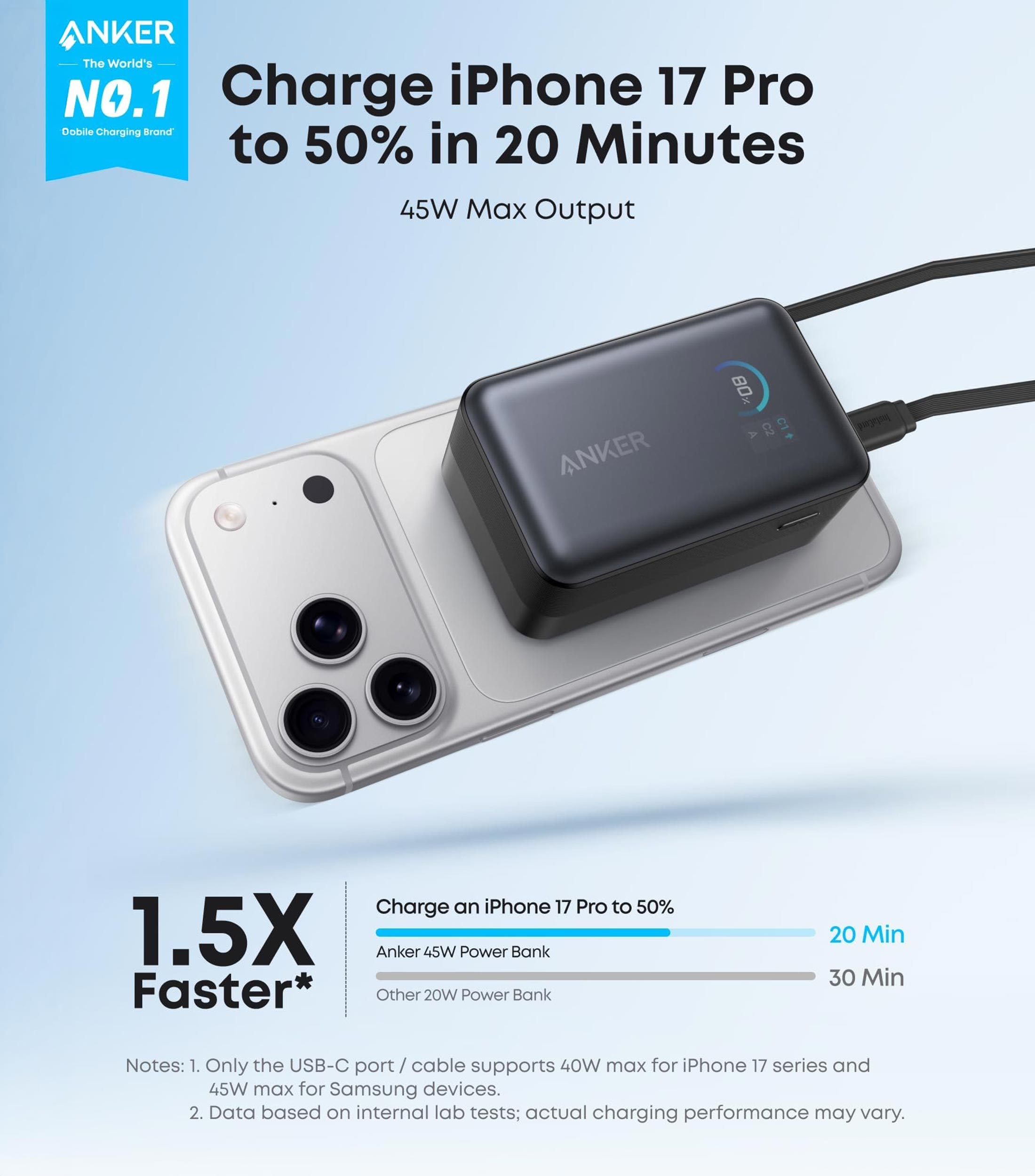 Batería Portátil Anker Nano 45W
