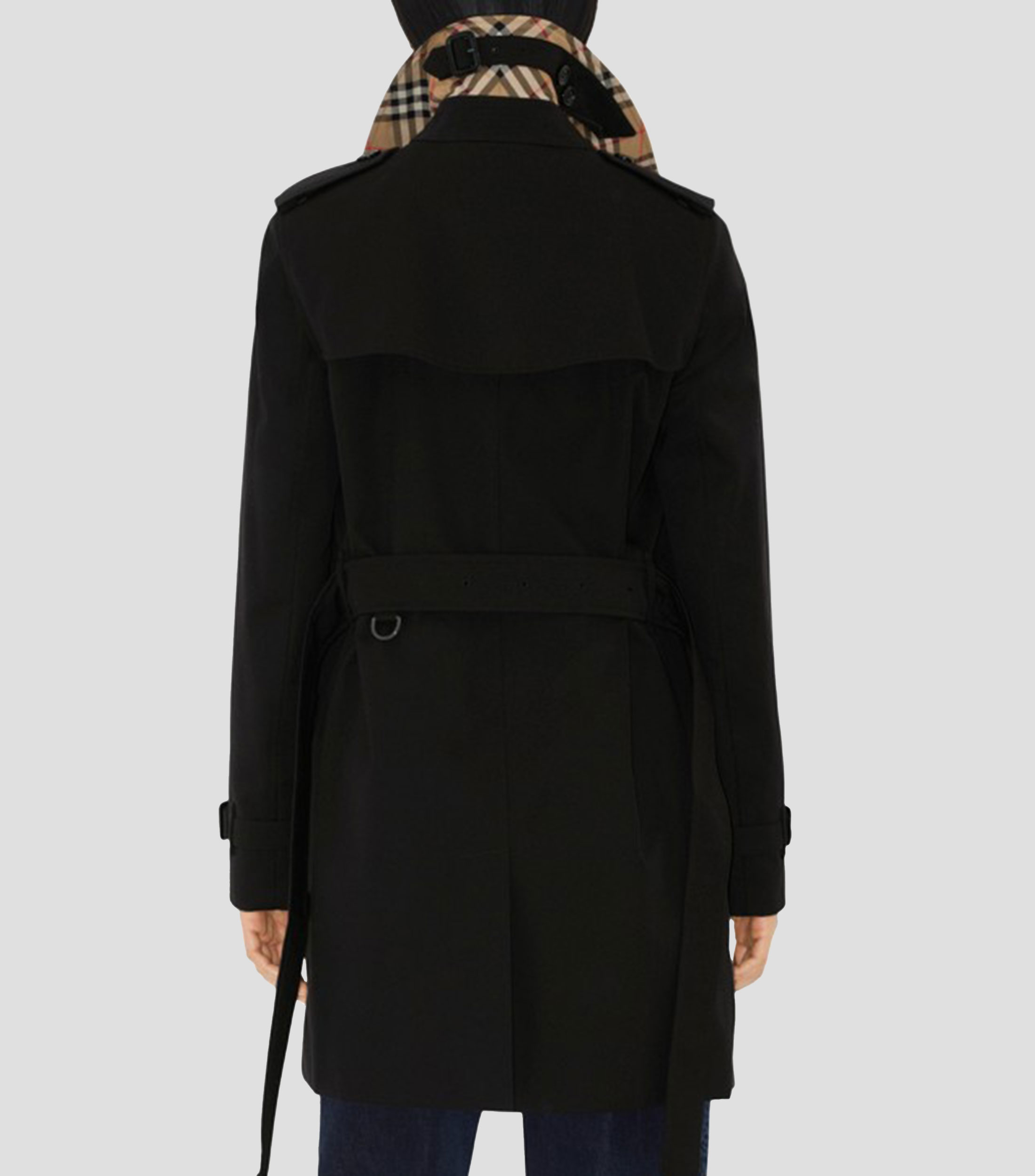Gabardina midi con cierre de botones y lazo Heritage Kensington Mujer