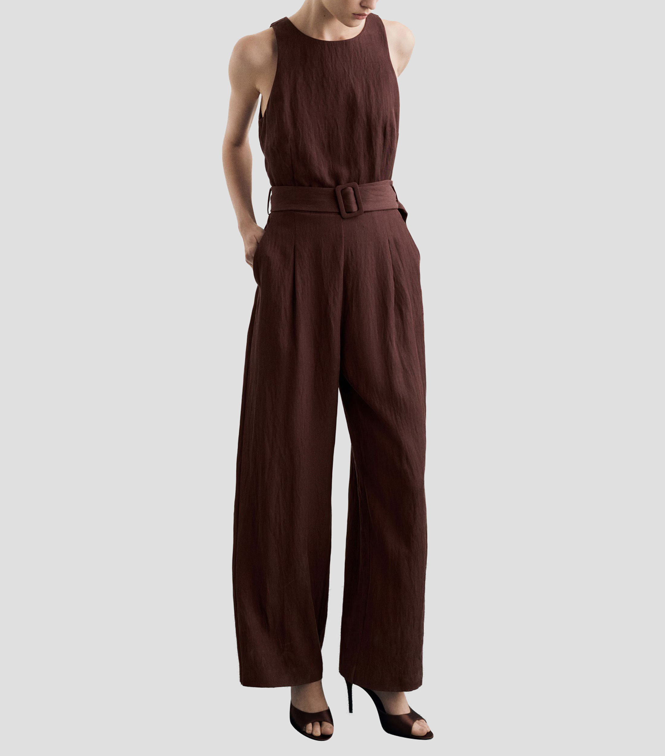 Jumpsuit de corte recto Mujer