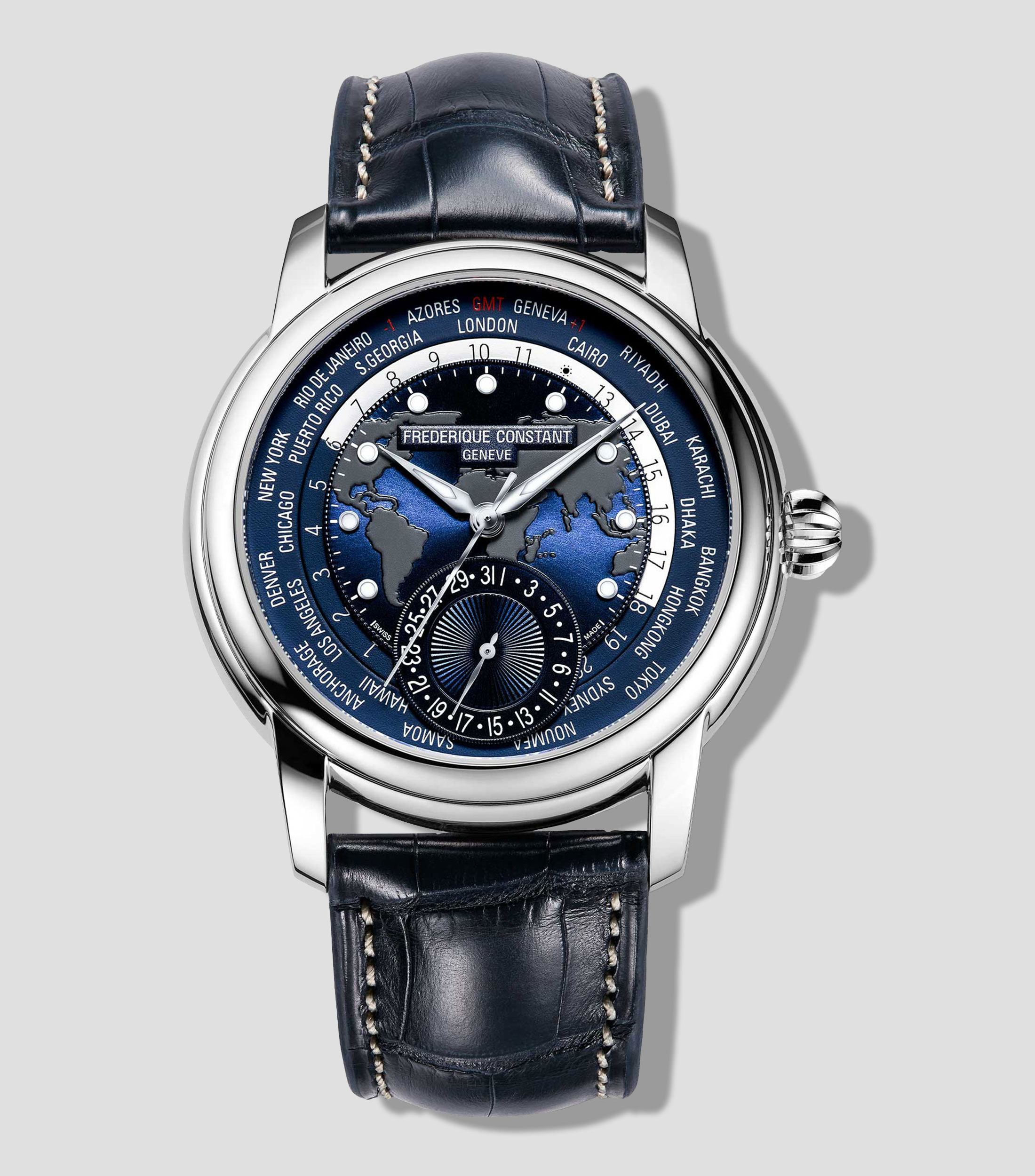 Reloj para Hombre FC Manufacture Worldtimer Casual Plateado