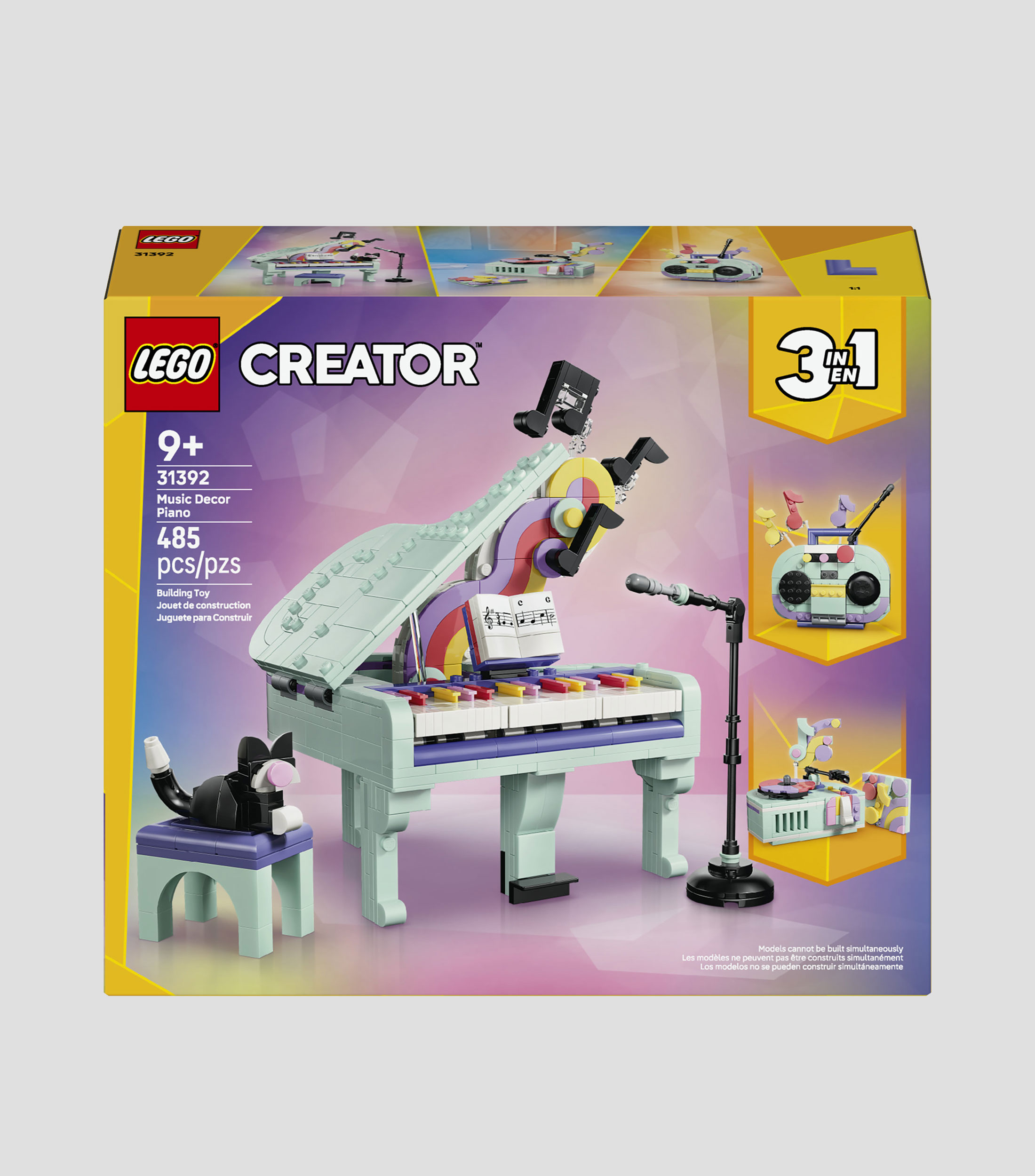 Lego Creator Piano Musical Decorativo con Gato 31392