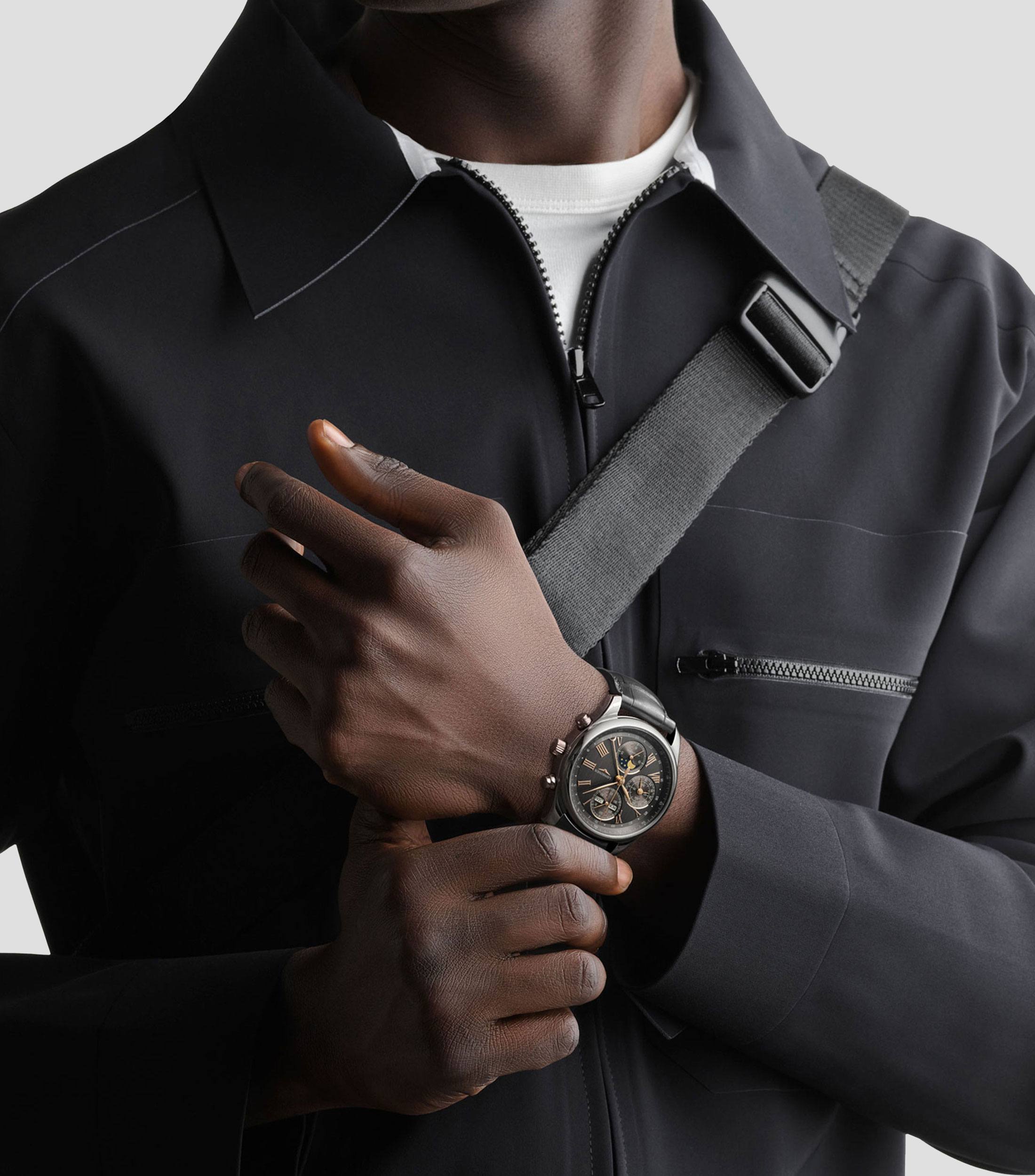 Reloj Para Hombre Master Casual, Plateado, Negro