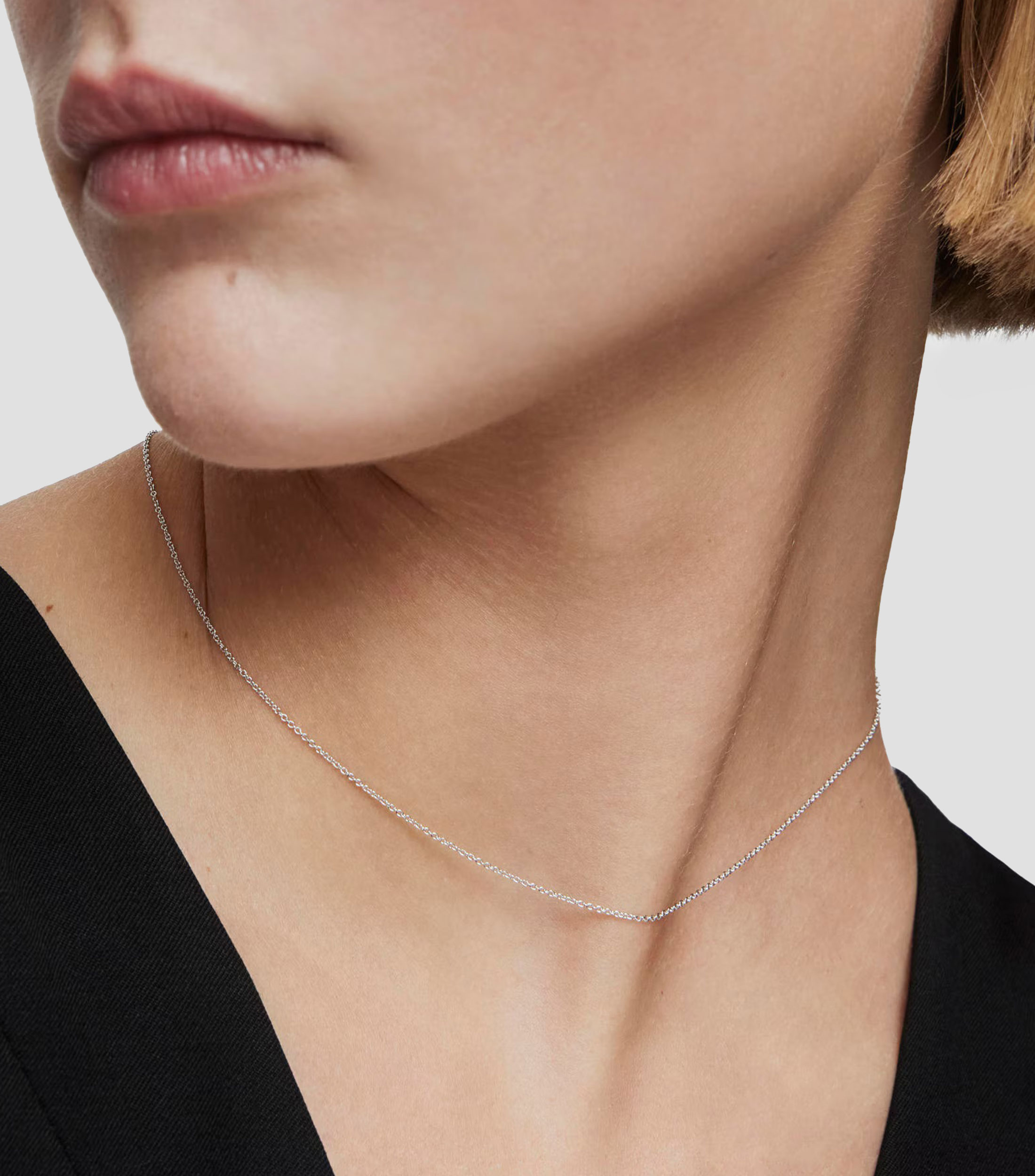 Gargantilla en Oro Blanco 18 Kilates Mujer