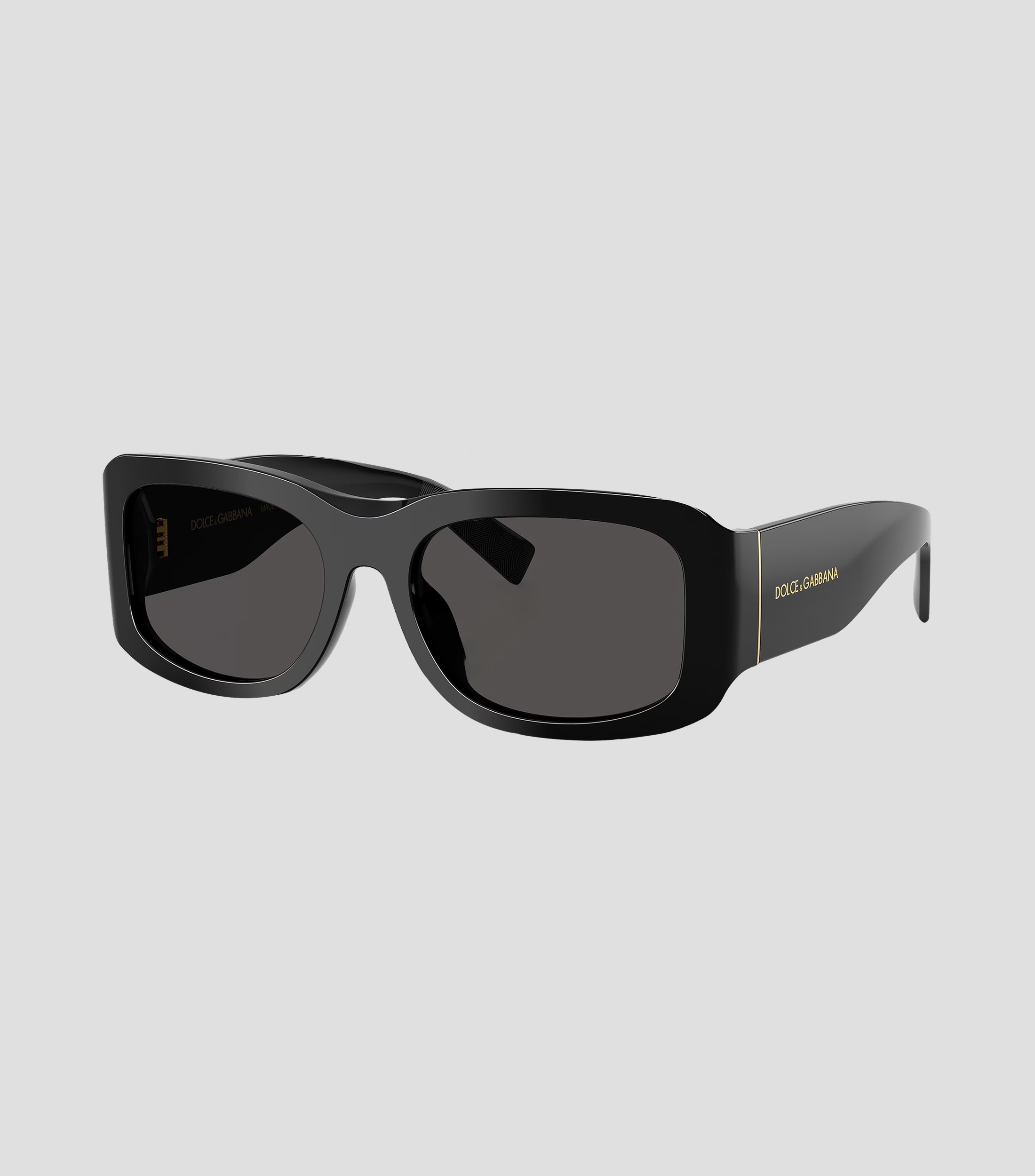 Lentes de sol rectangulares negros Mujer