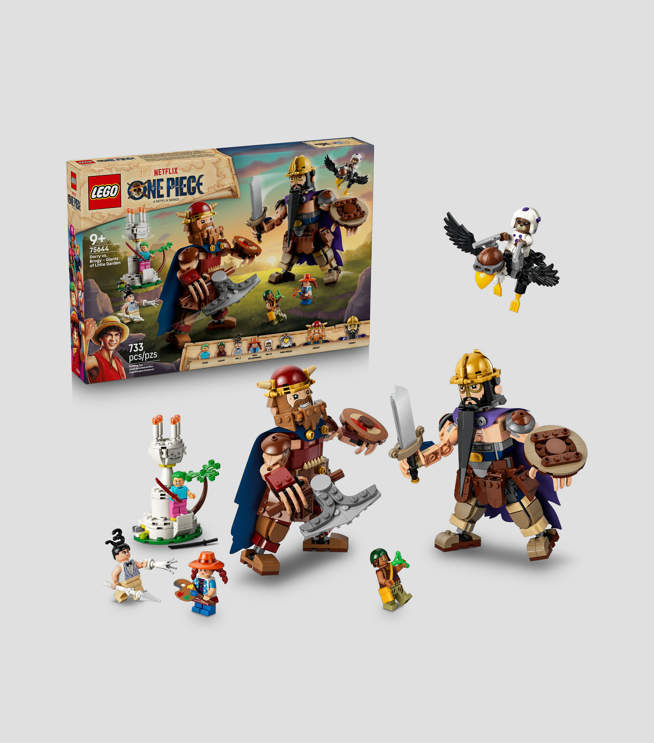 Lego One Piece Dorry vs. Brogy: Gigantes del Jardín Pequeño 75644