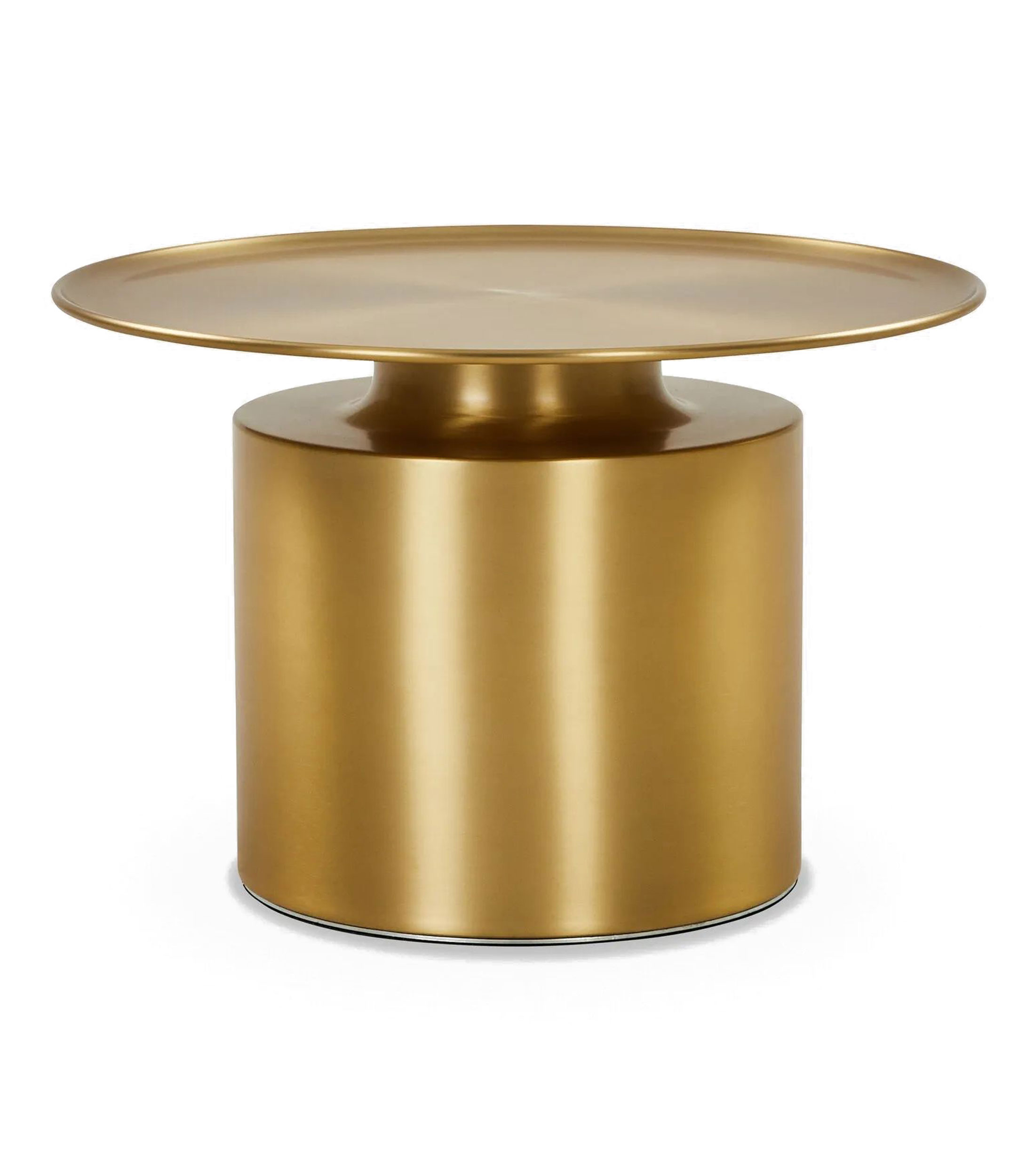 Mesa de centro Rook en aluminio dorado
