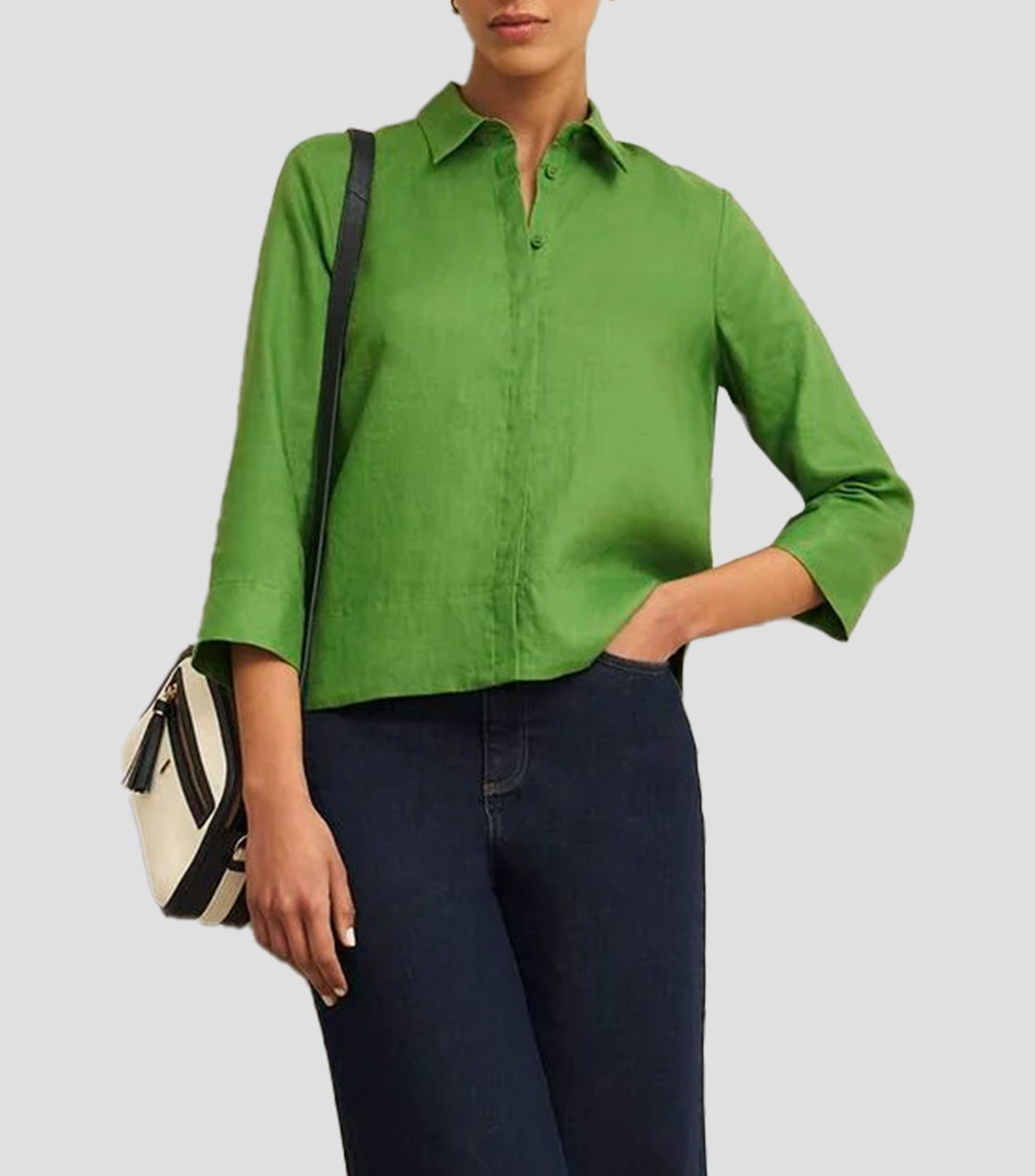 Camisa con manga 3/4 Mujer
