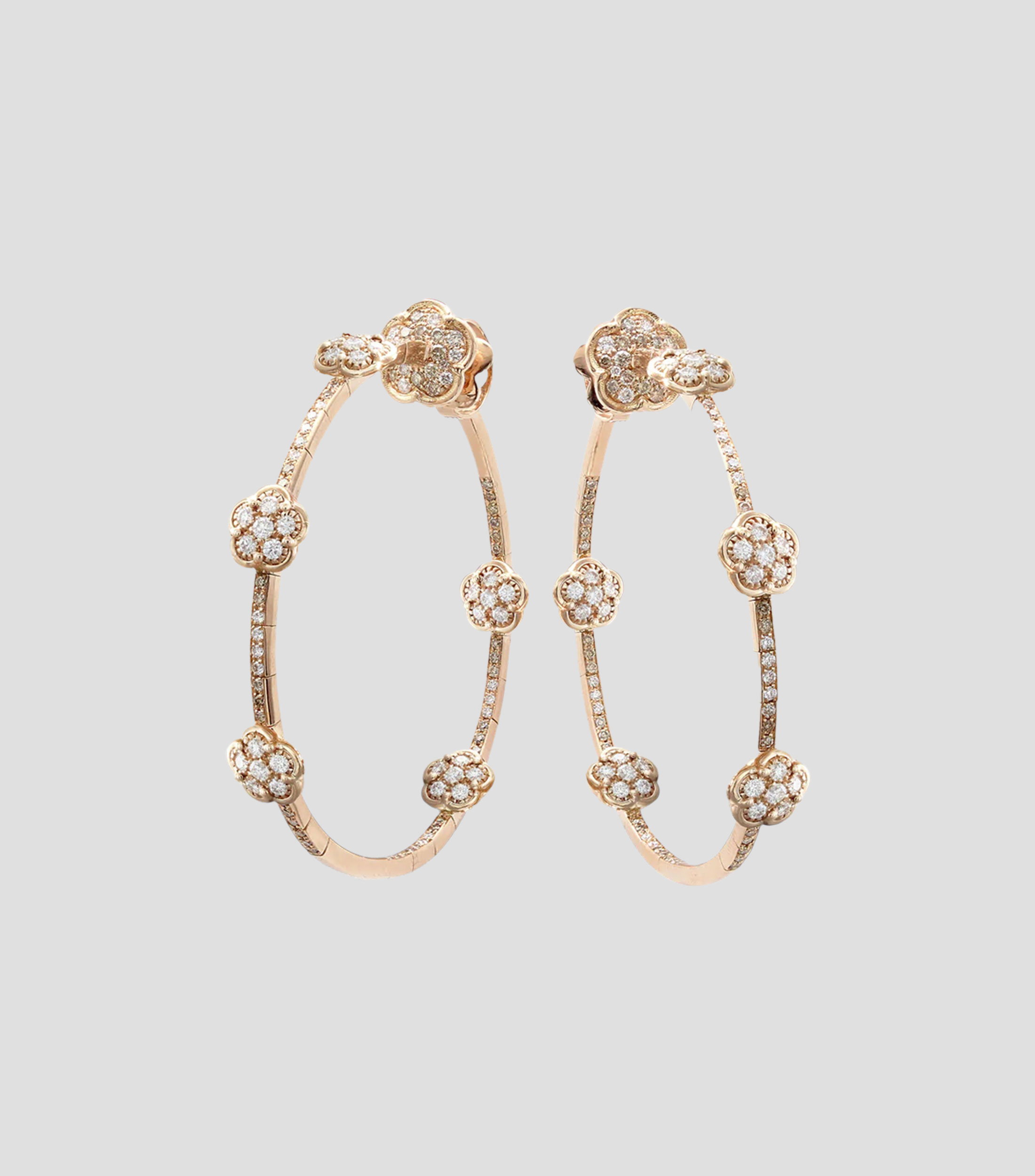 Aretes en oro rosa de 18 Kilates Figlia Dei Fiori Mujer