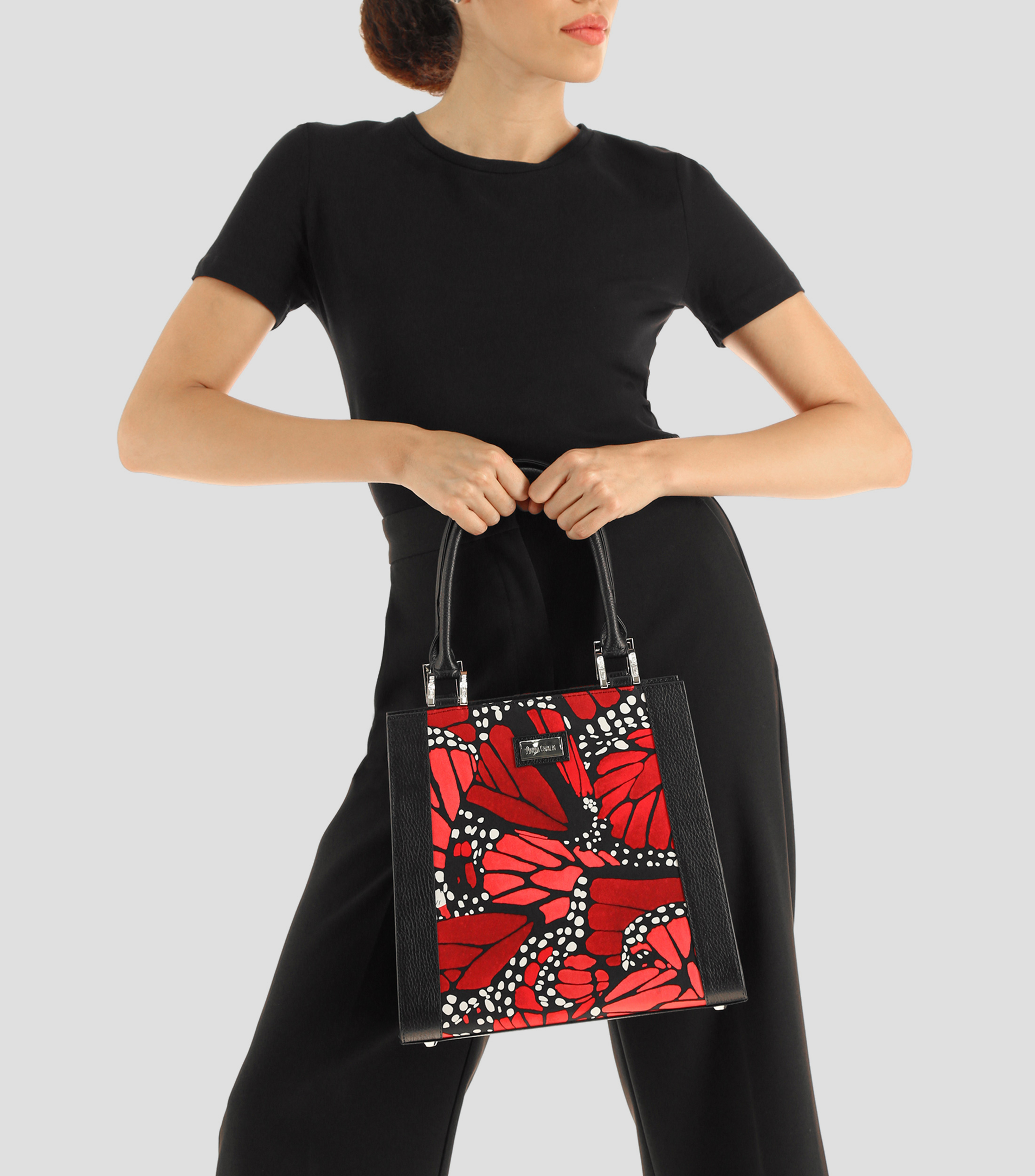 Bolsa satchel en piel Yaab Mariposa Mujer