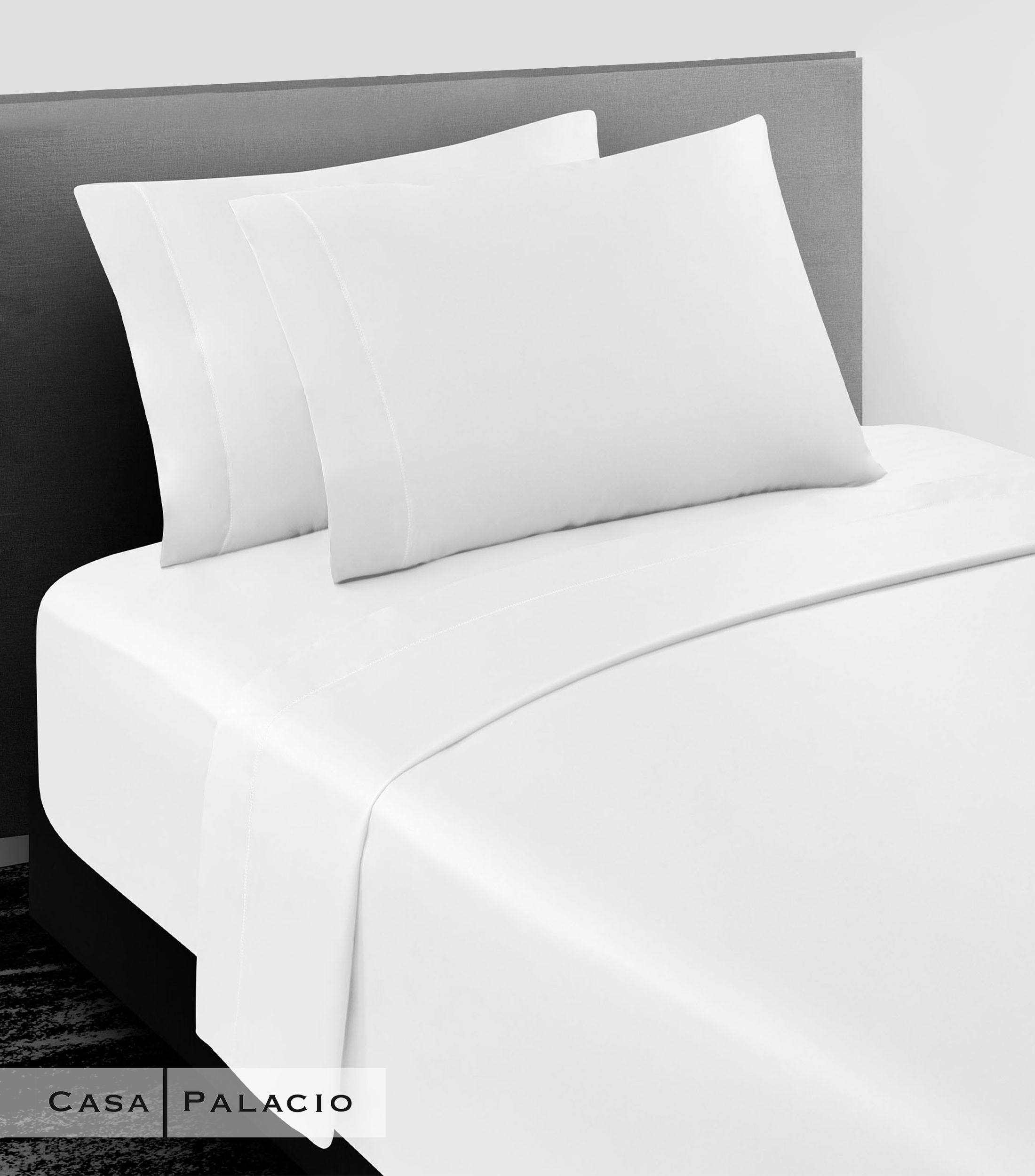 Juego de sábanas Queen Size en algodón Royal Blanco