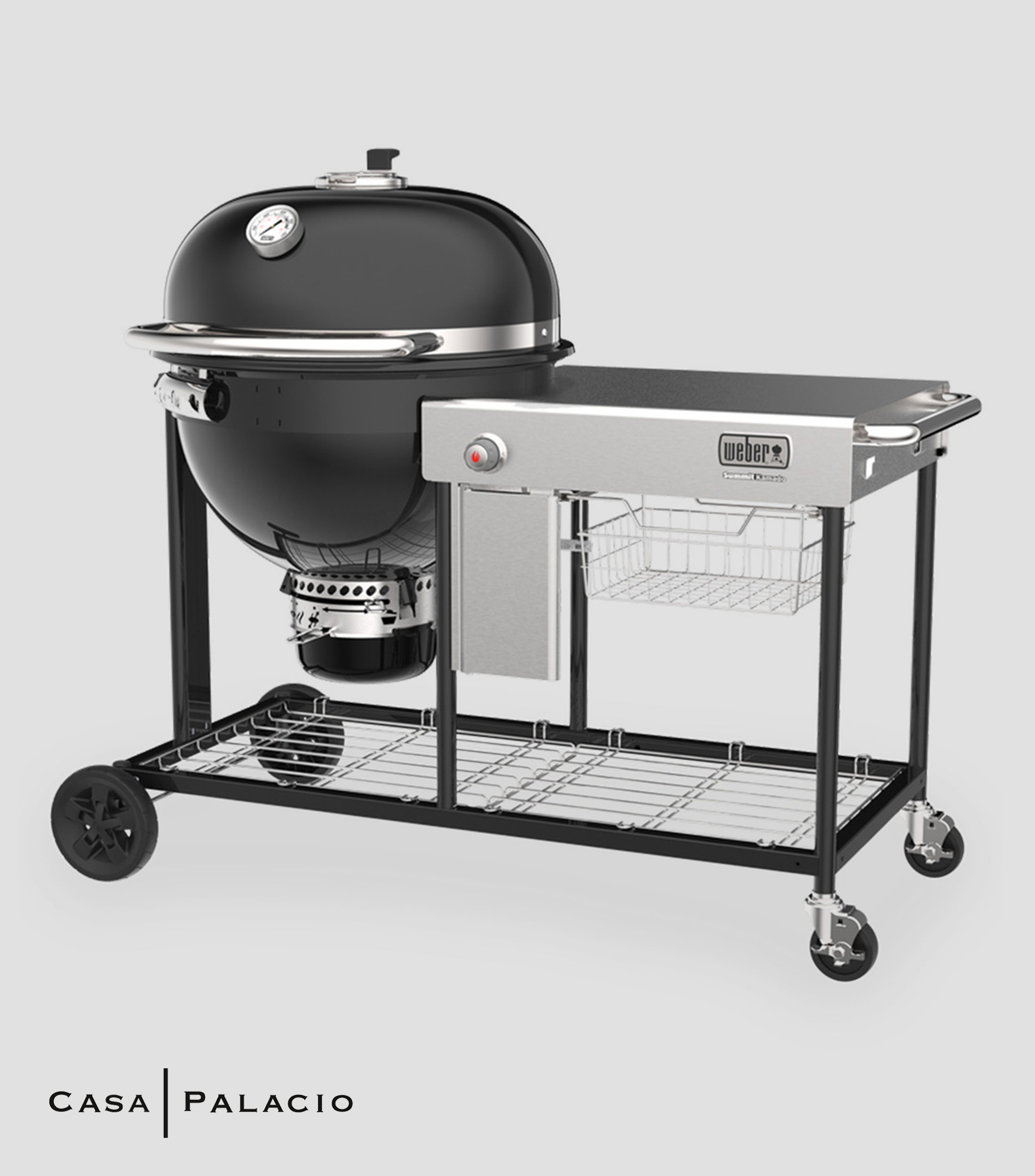 Asador de carbon Summit Kamado Grill Center S6 en Acero Porcelanizado