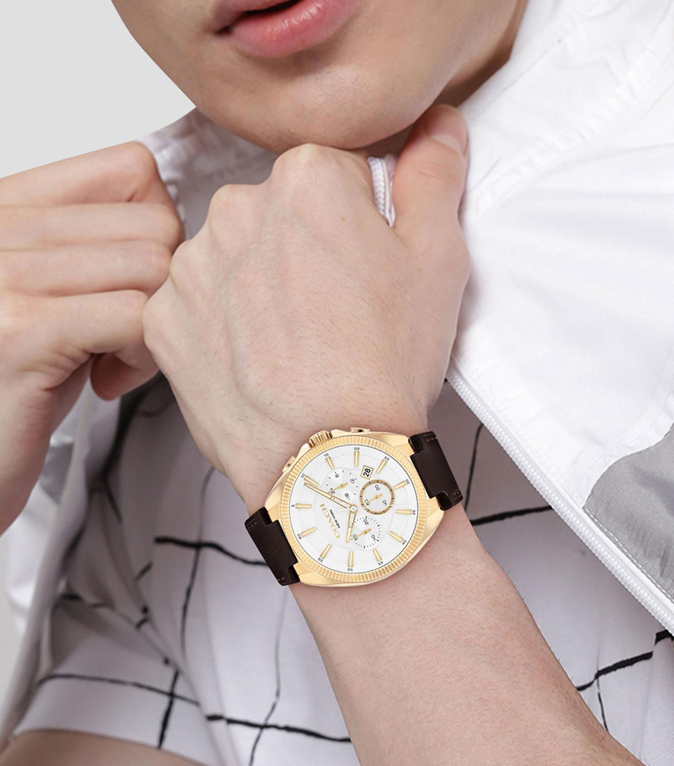 Reloj para hombre Coach Jackson Deportivo, Dorado