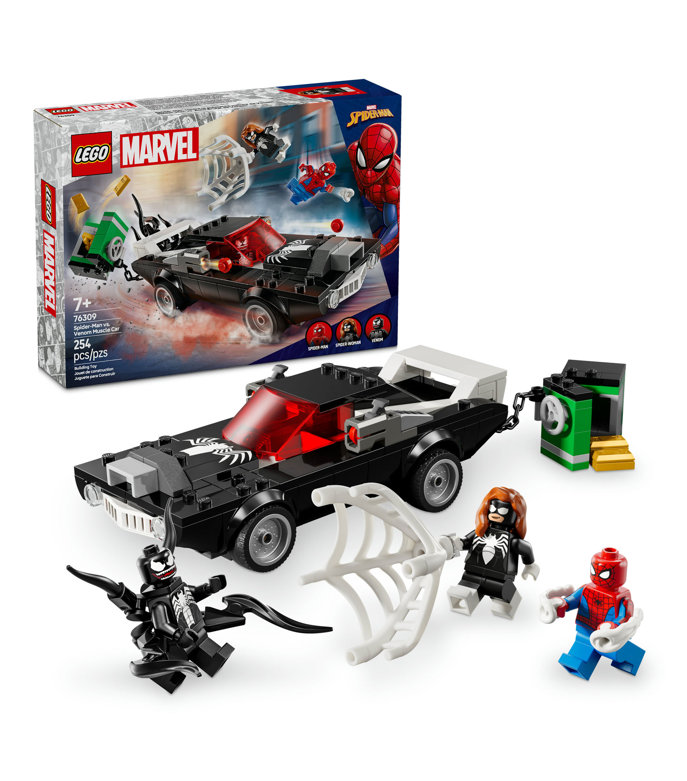 Lego Marvel Spiderman vs. Auto Brutal de Venom Set 76309
