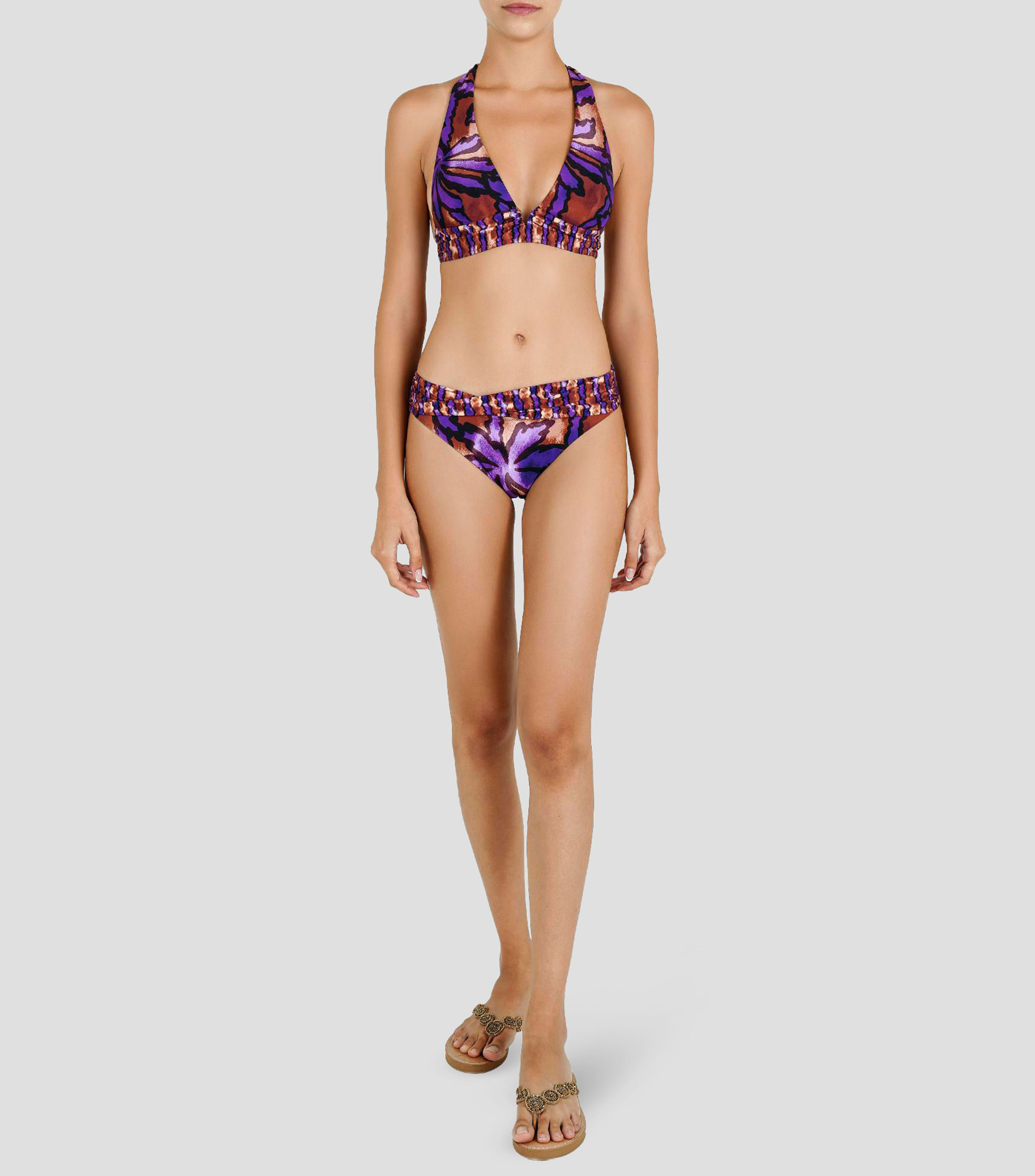 Bikini bottom Corset Attalea con estampado Mujer