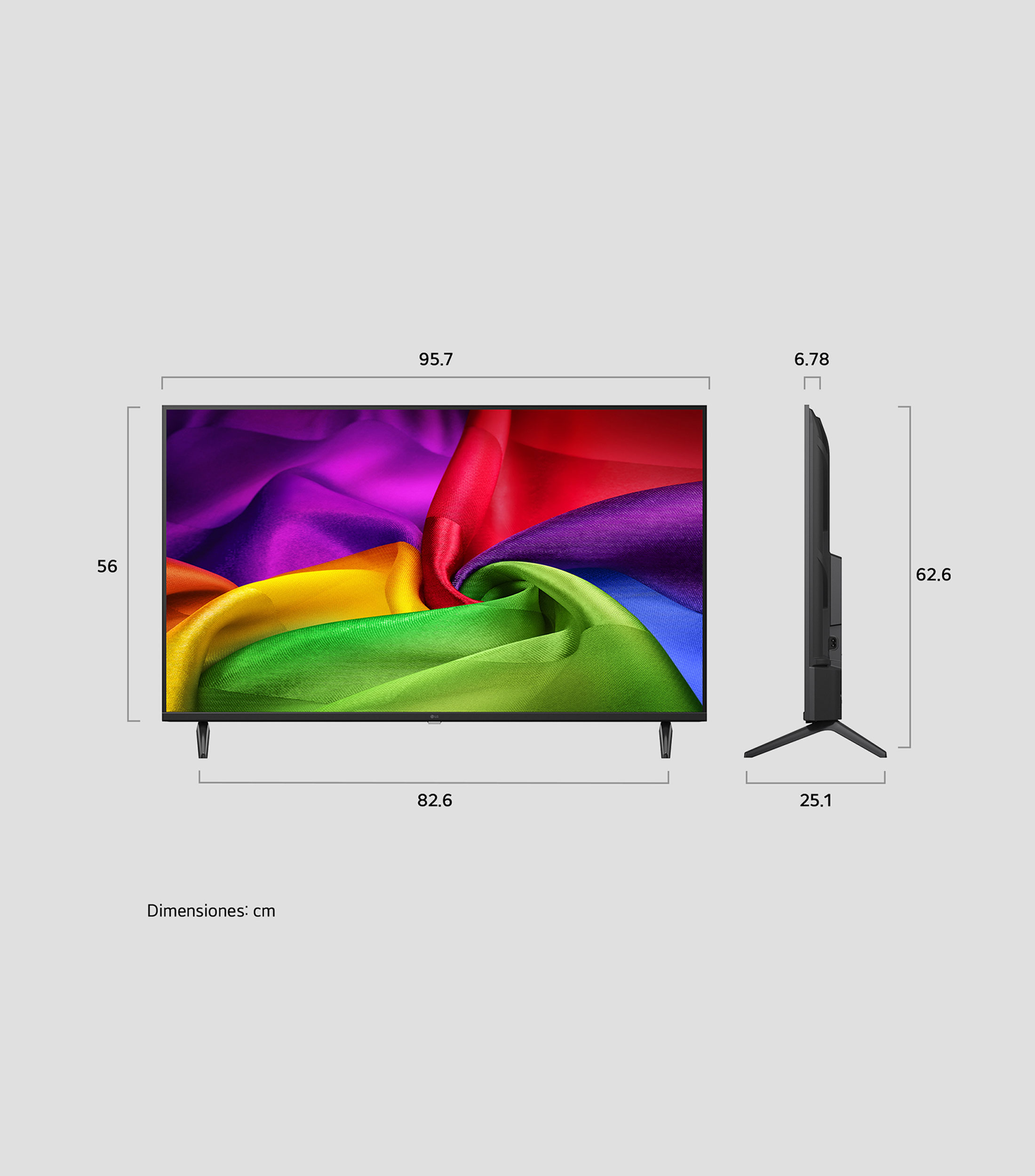 Pantalla 43 pulgadas plana UHD 4K NU850 43NU850BPSA
