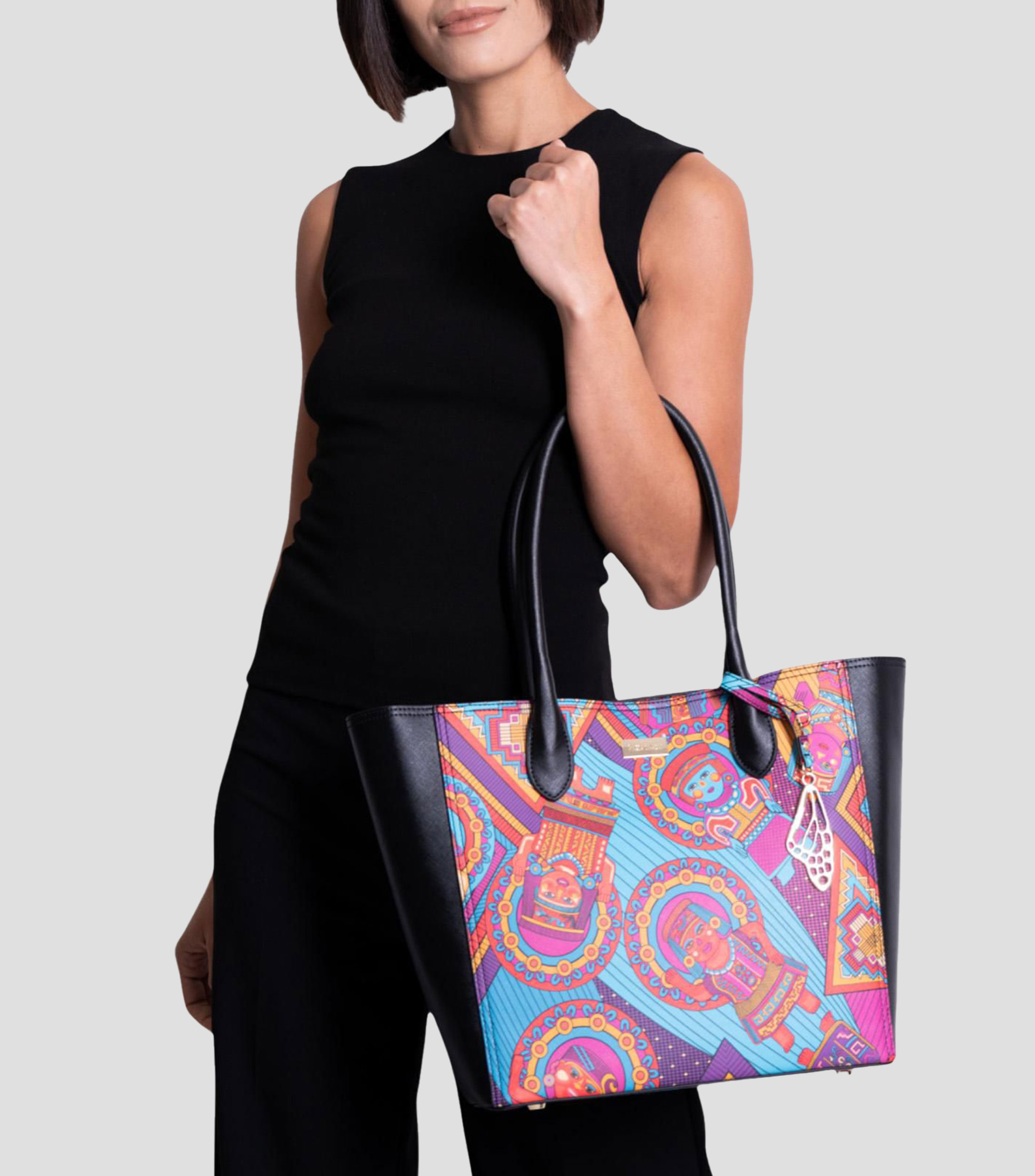 Bolsa Tote Caritas Sonrientes de Veracruz Mujer