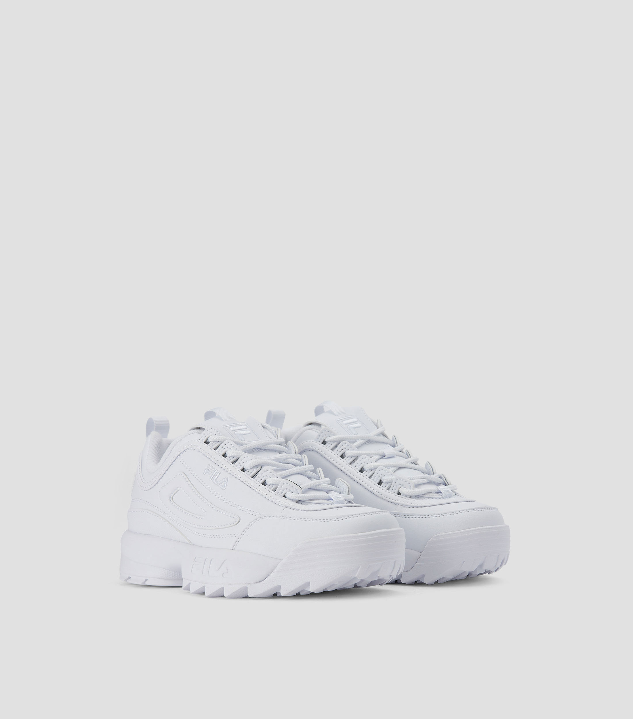 Tenis casuales Disruptor II blancos Niña