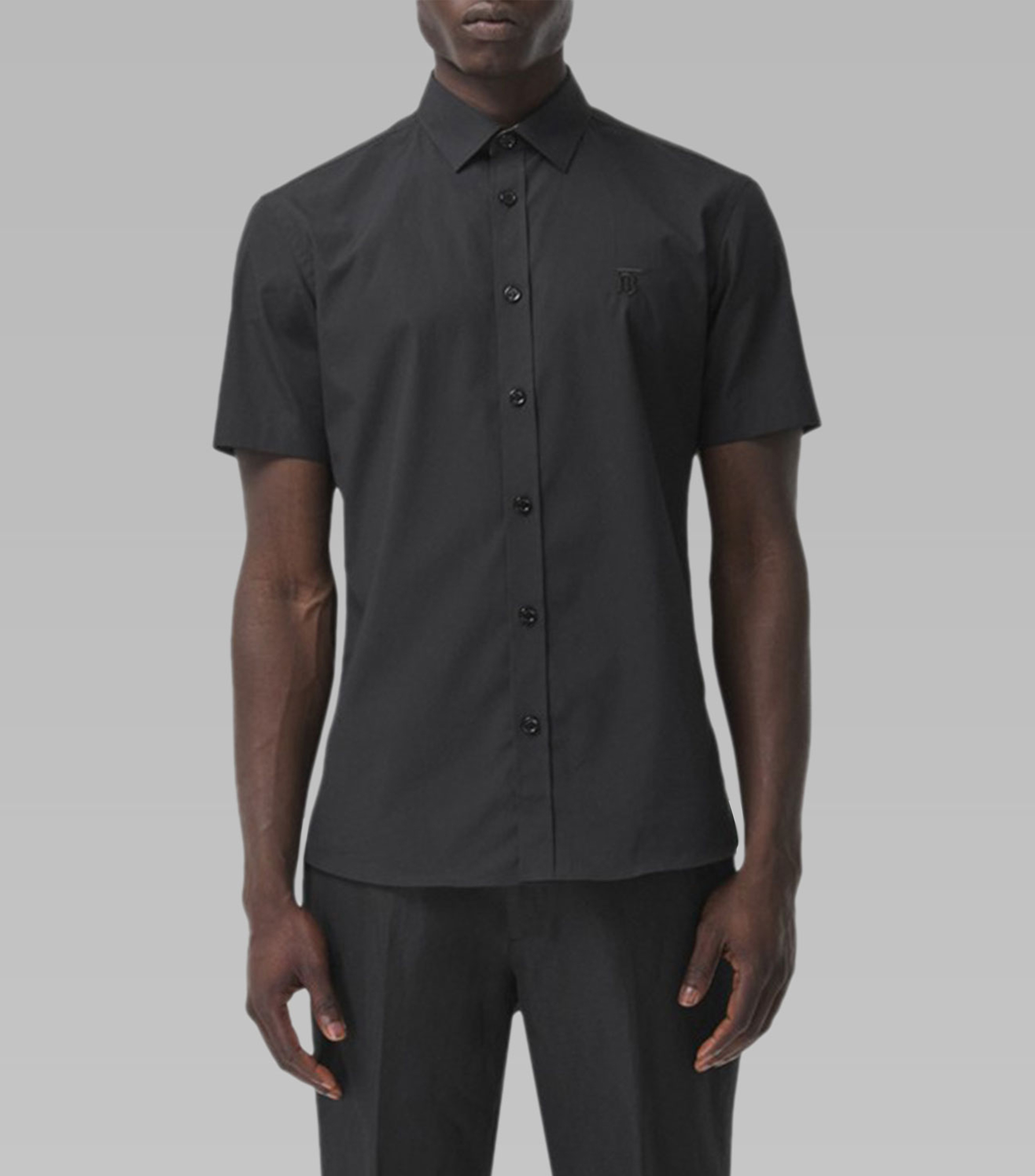 Burberry Camisa Lisa Manga Corta Hombre El Palacio de Hierro