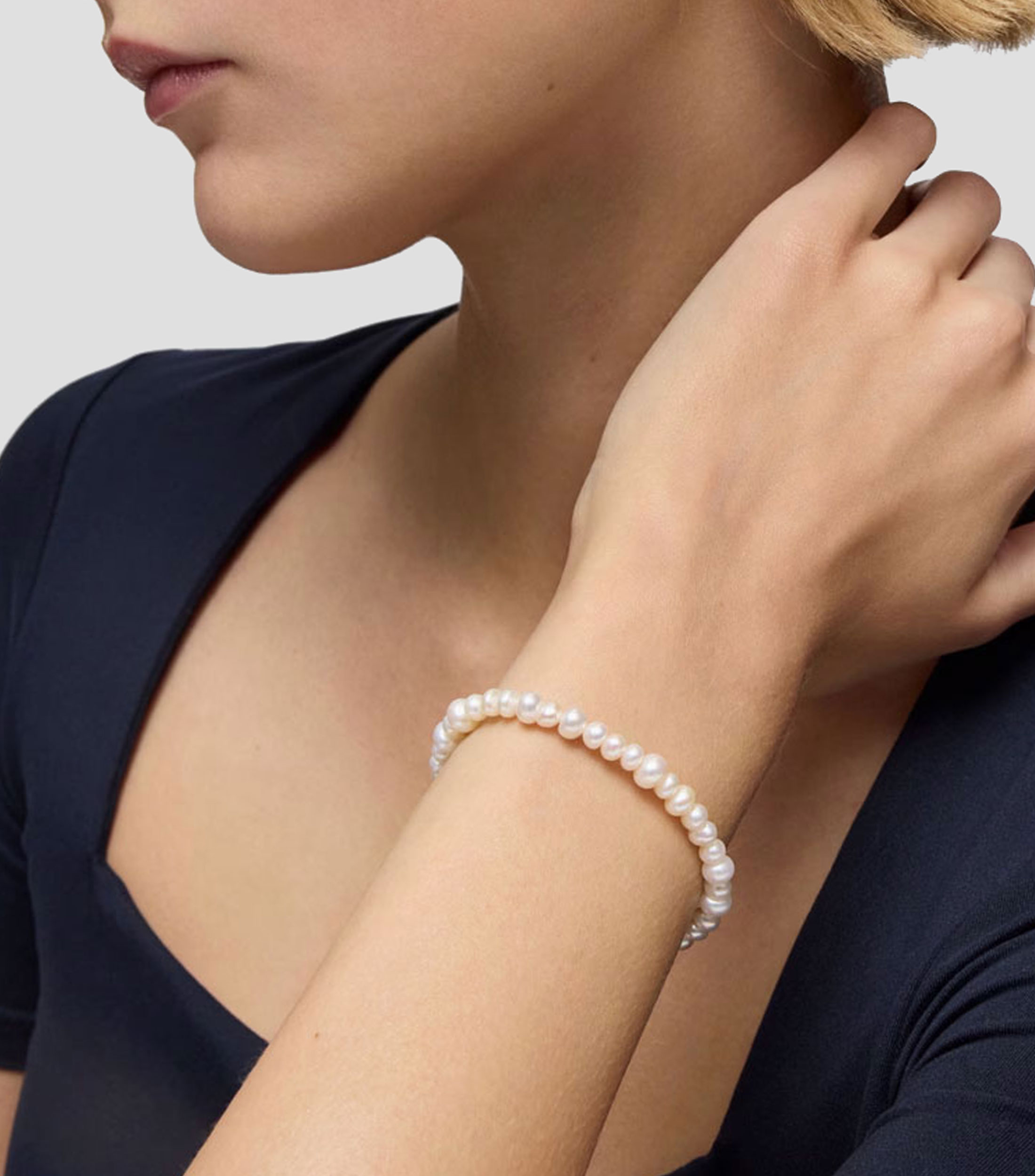 Pulsera en Plata .925 con Perlas Mujer