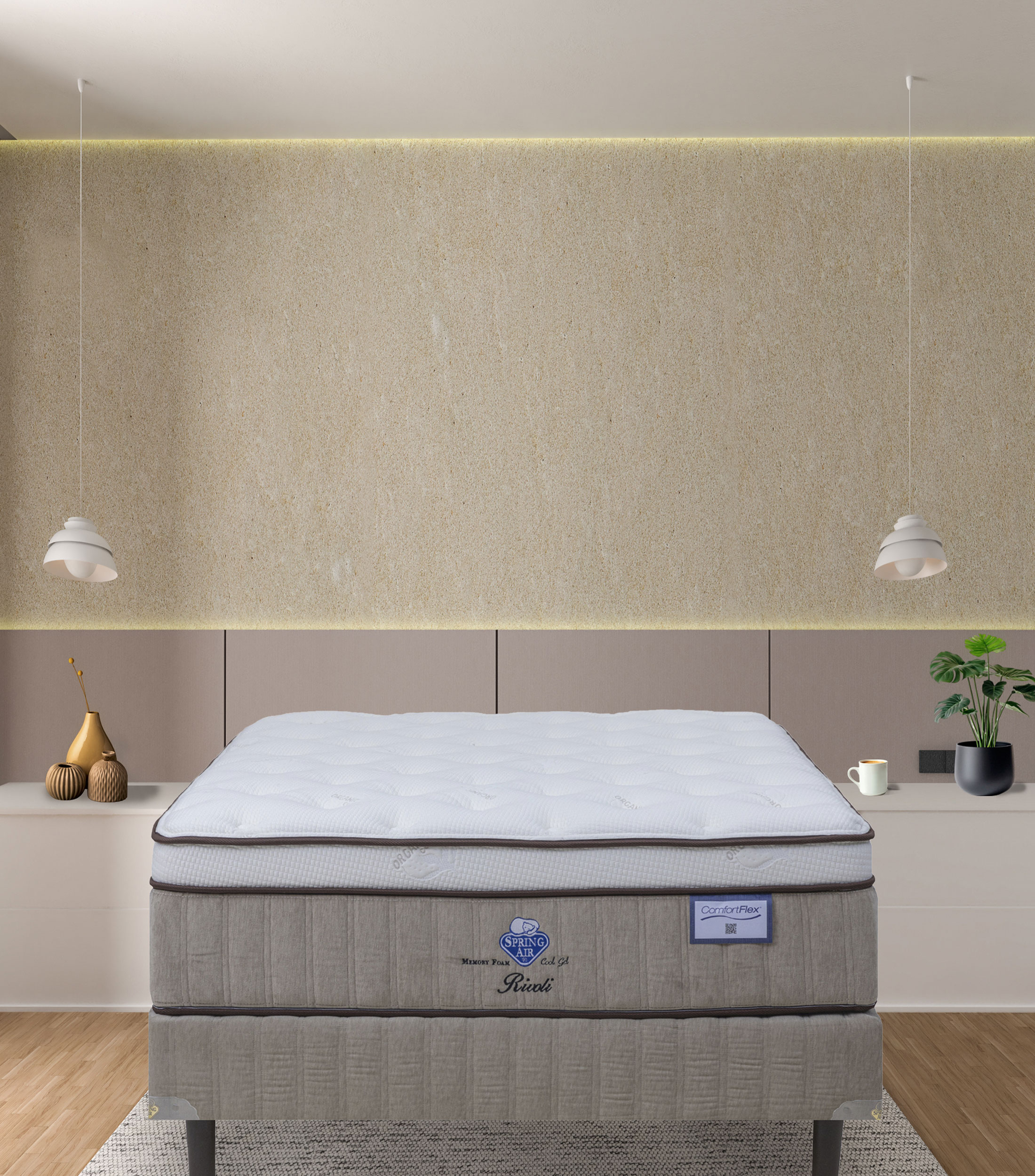 Box Rivoli Matrimonial en textil