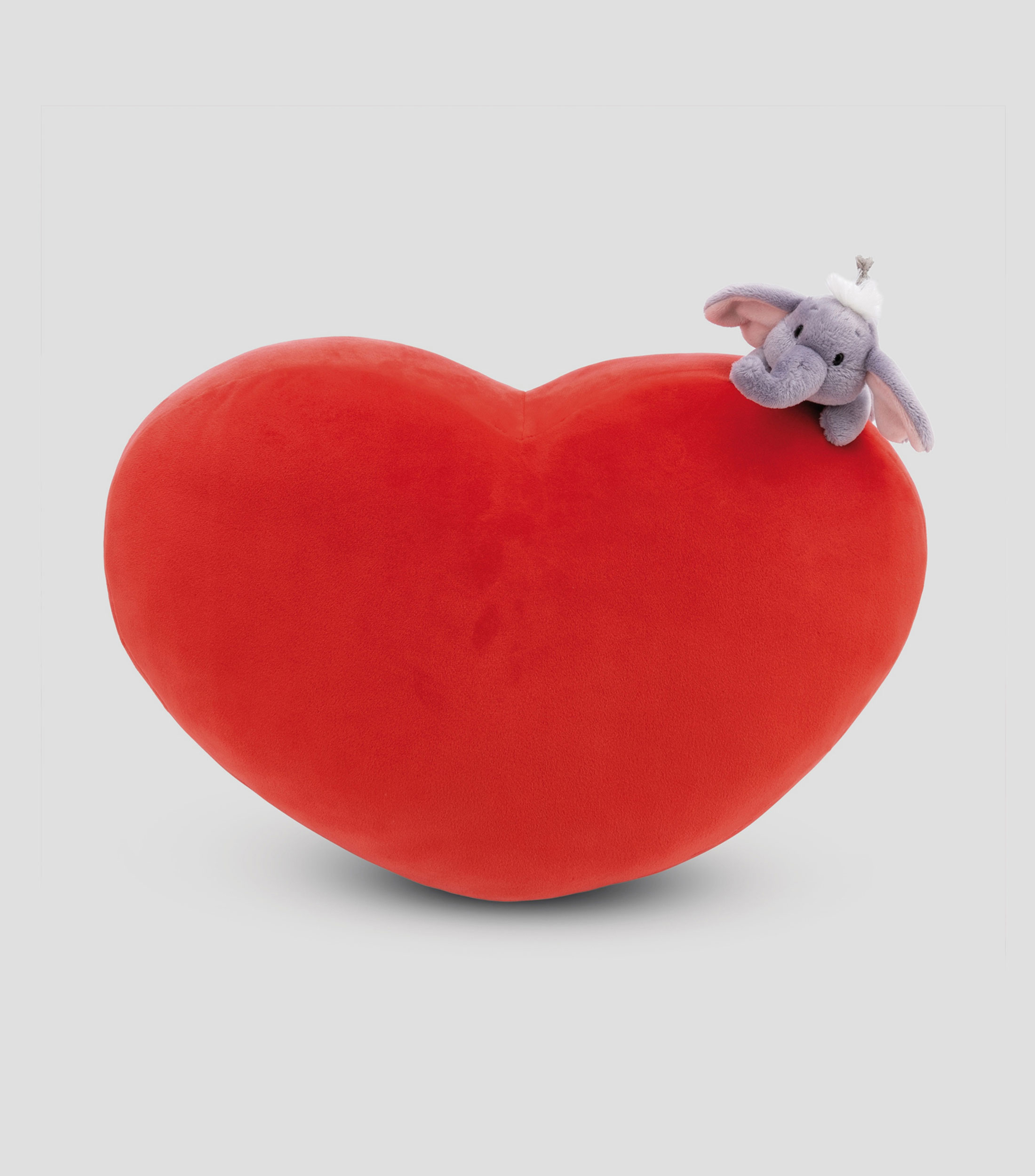 Corazón con Elefante de Peluche