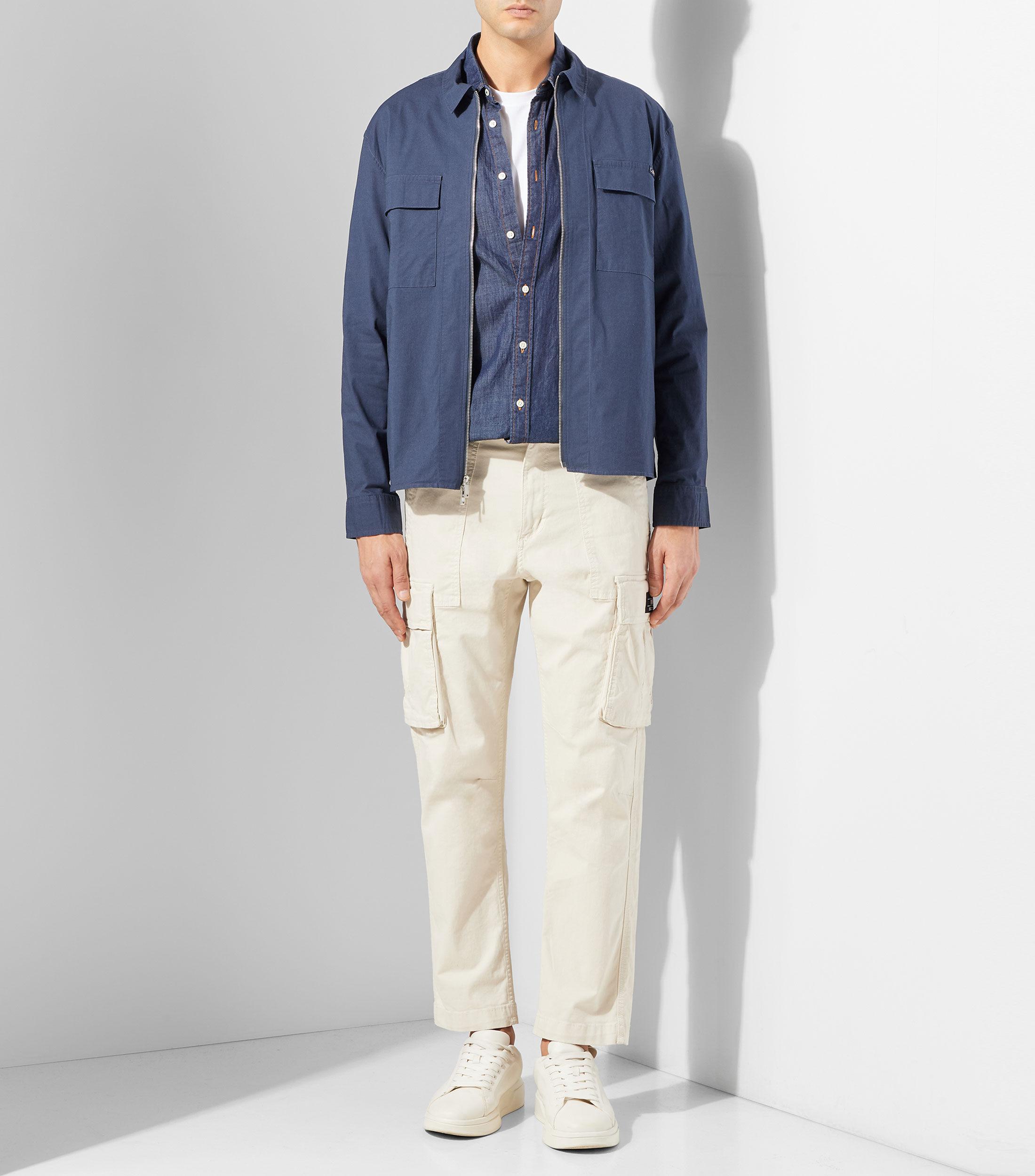 Sobrecamisa lisa manga larga Hombre