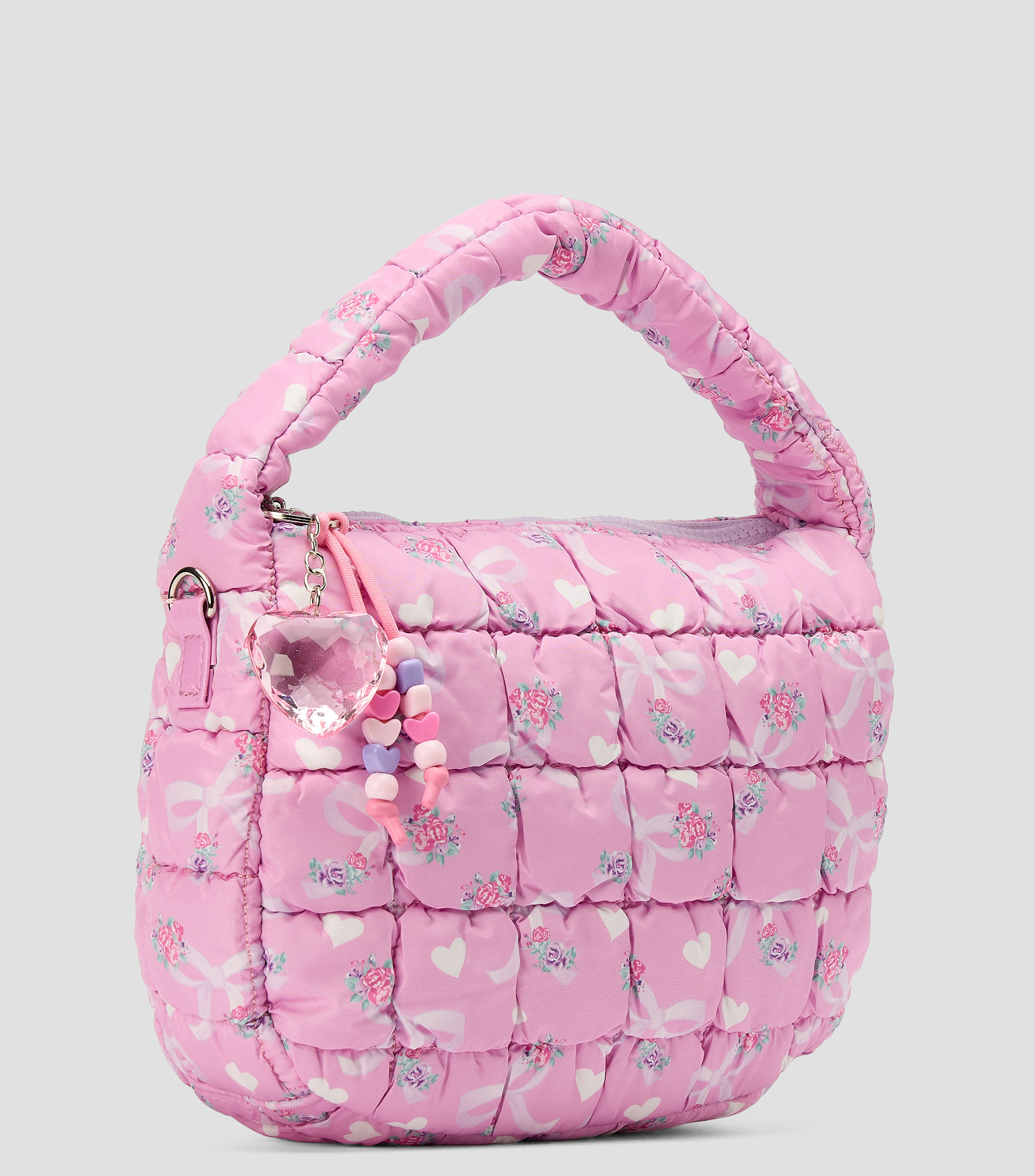Bolsa Crossbody capitonada con estampado floral Nina