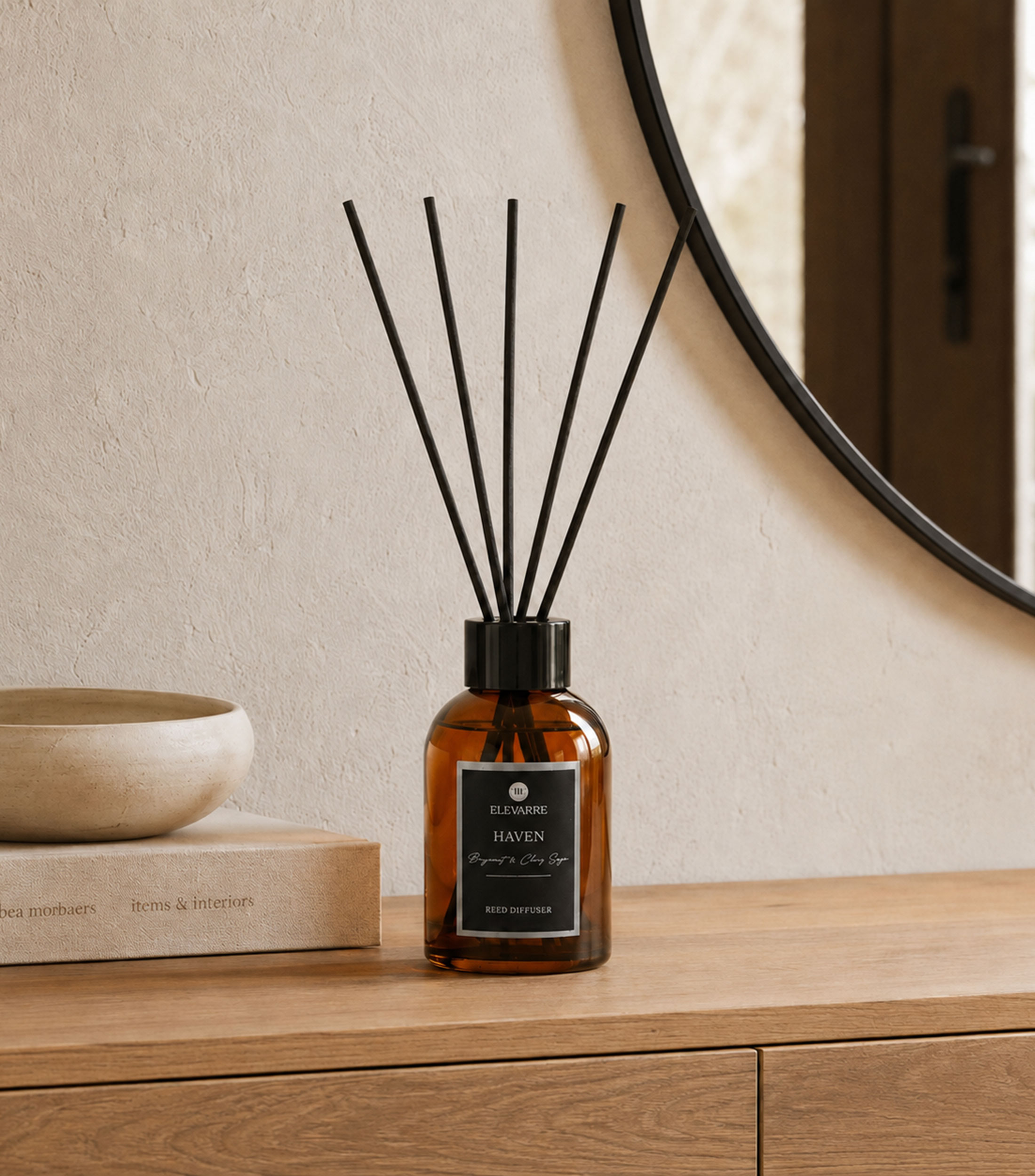 Difusor de aroma con varas Haven Bergamota & Clary Sage