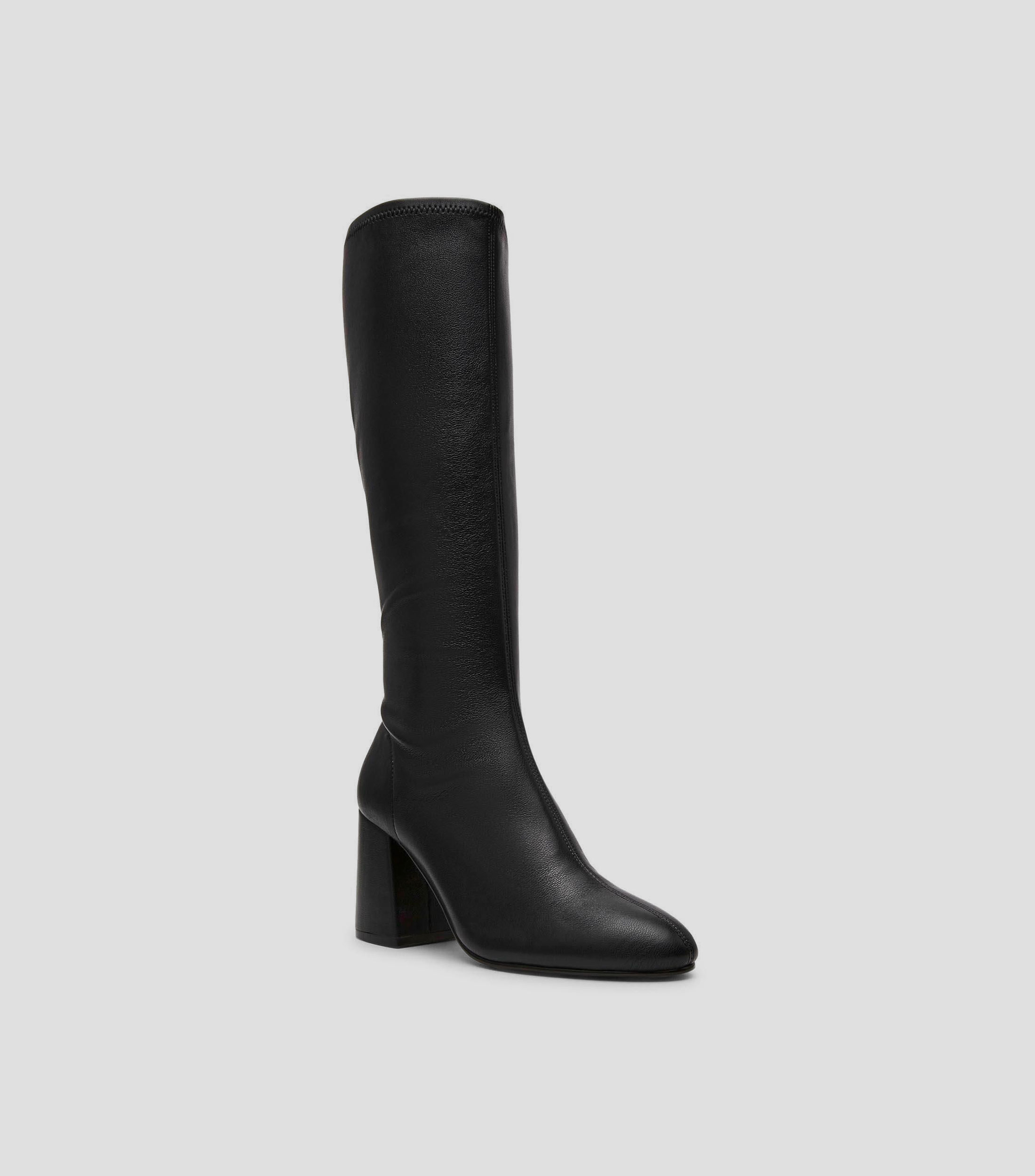 Botas casuales largas con tacón alto cuadrado Mujer