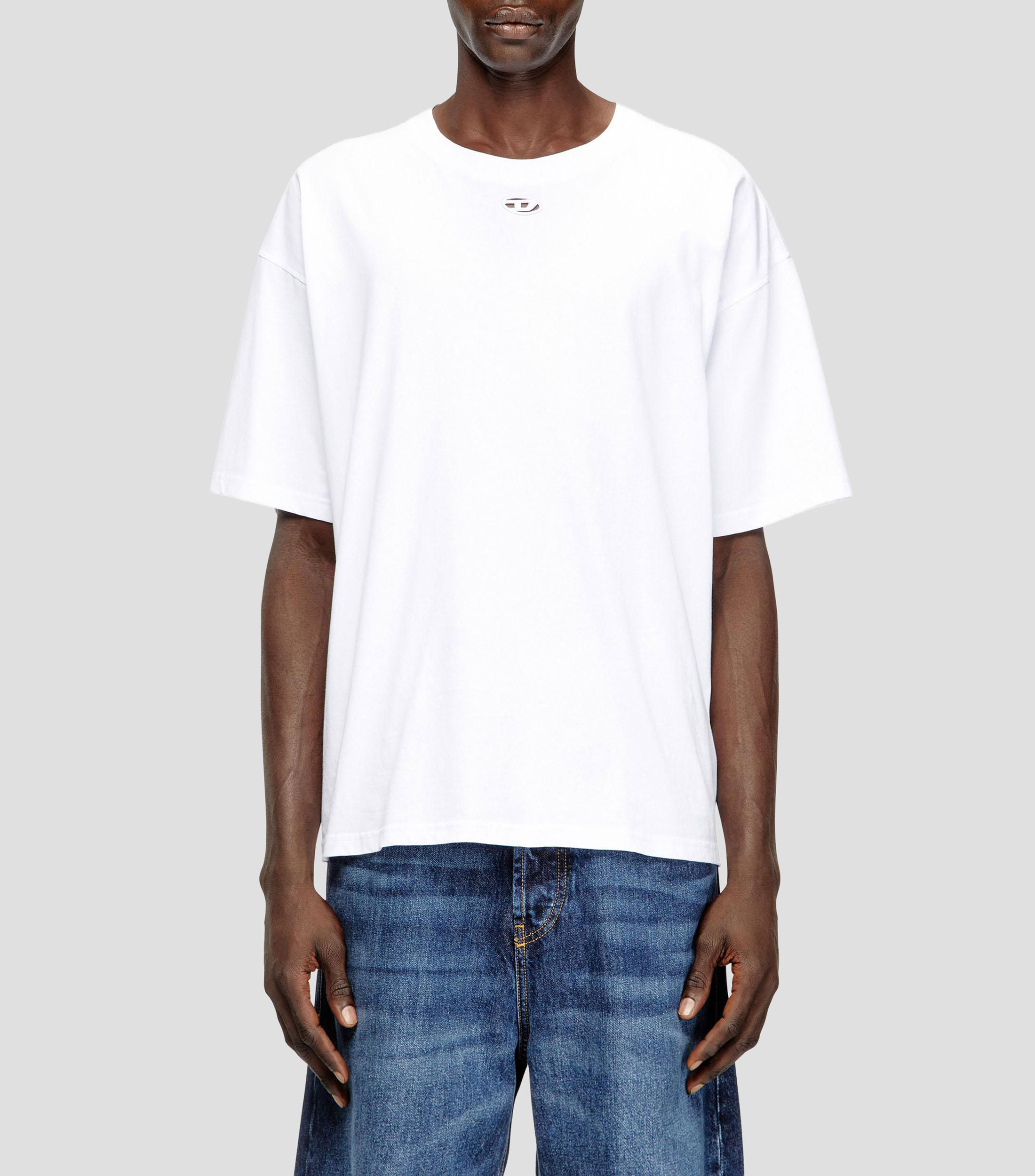 Playera cuello redondo manga corta sólido Hombre