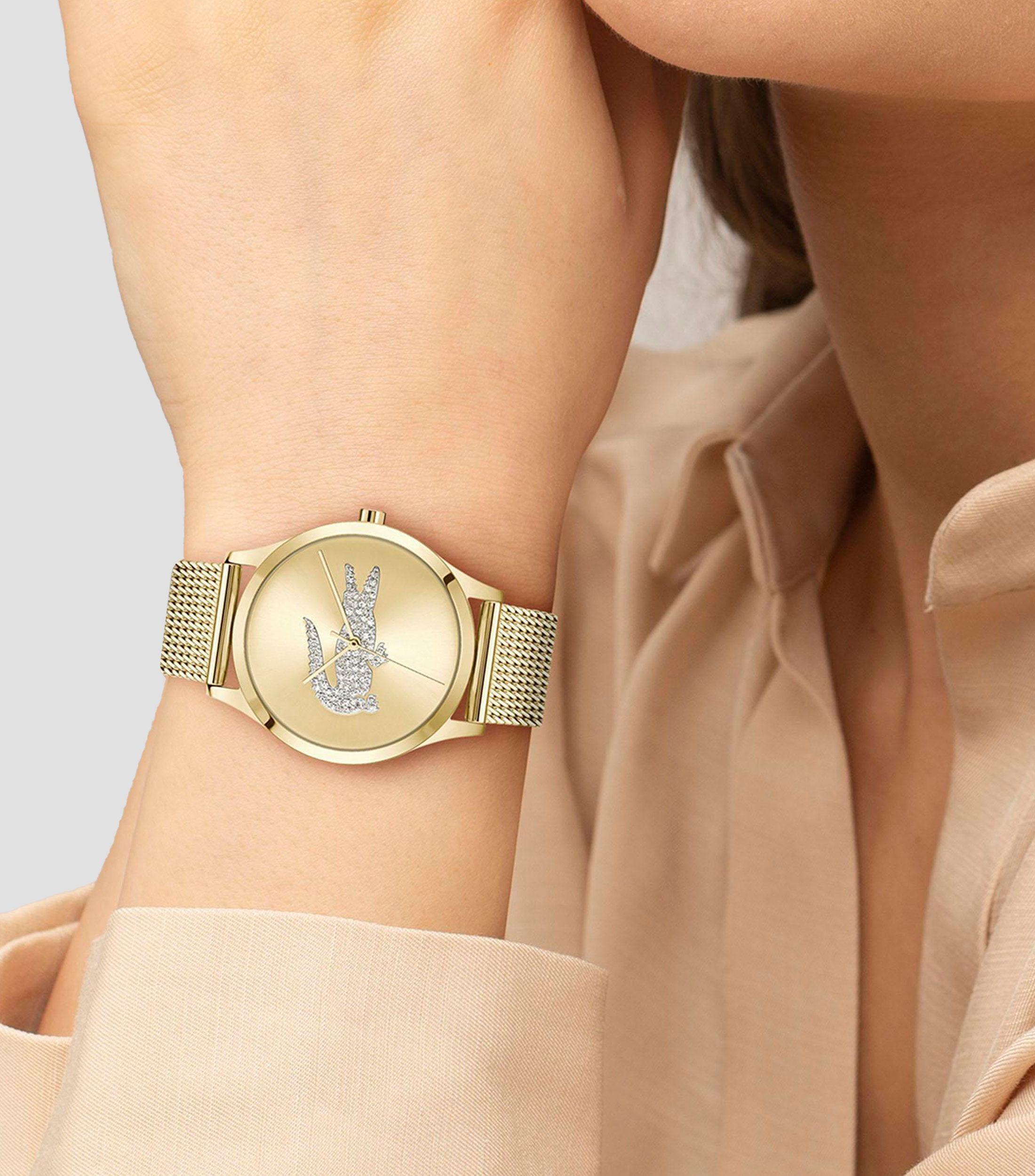 Reloj para Mujer Crocodelle Casual, Dorado