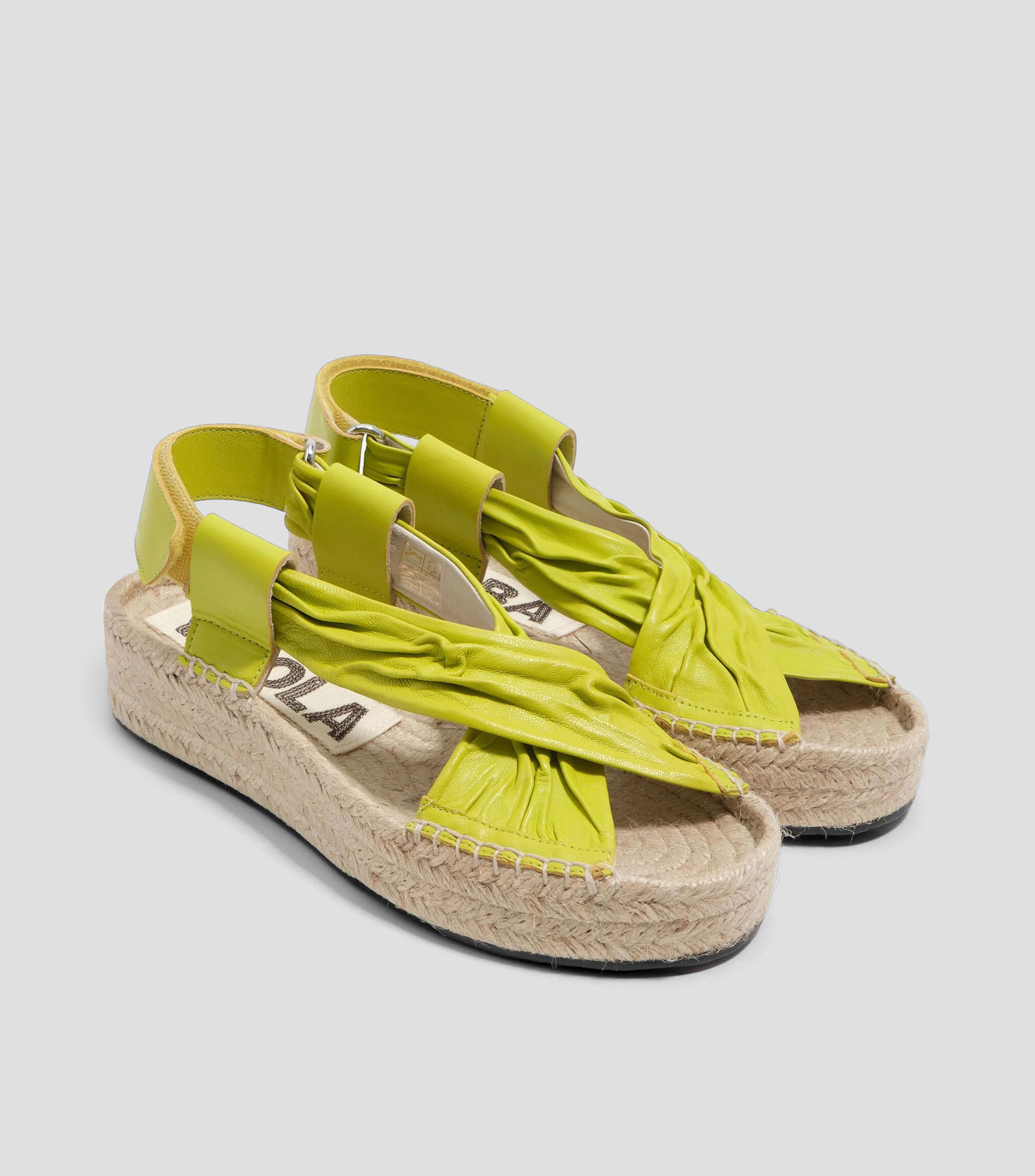Sandalias con tacón medio de cuña Mujer