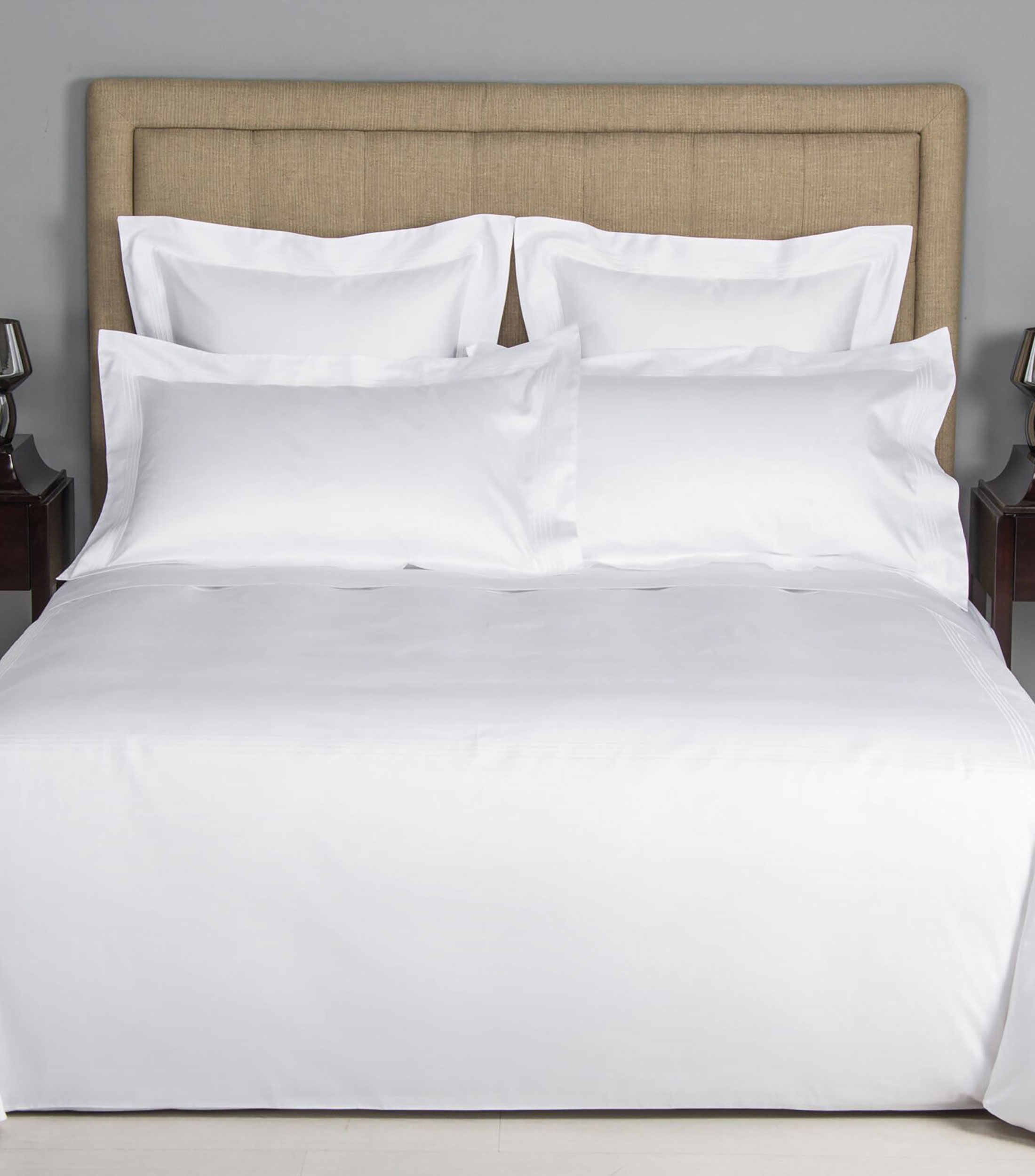 Funda para almohada estándar en algodón Cruise blanco