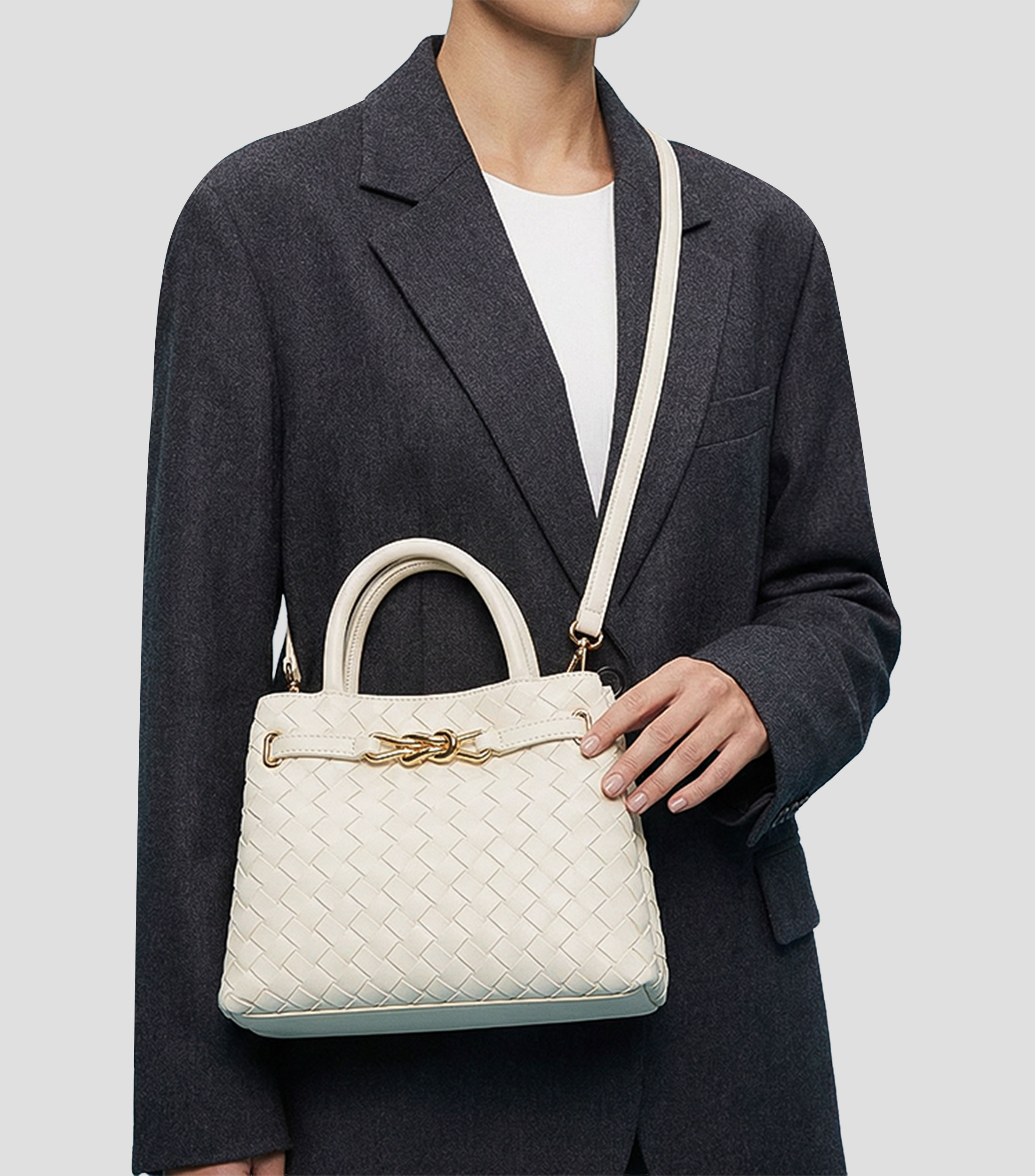 Bolsa satchel Valmira liso Mujer