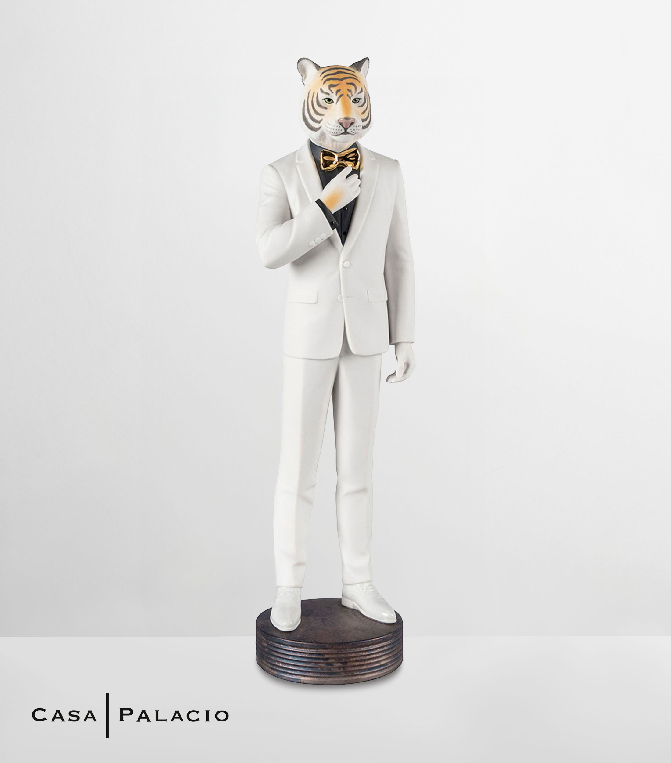 Figura Tiger Man en porcelana