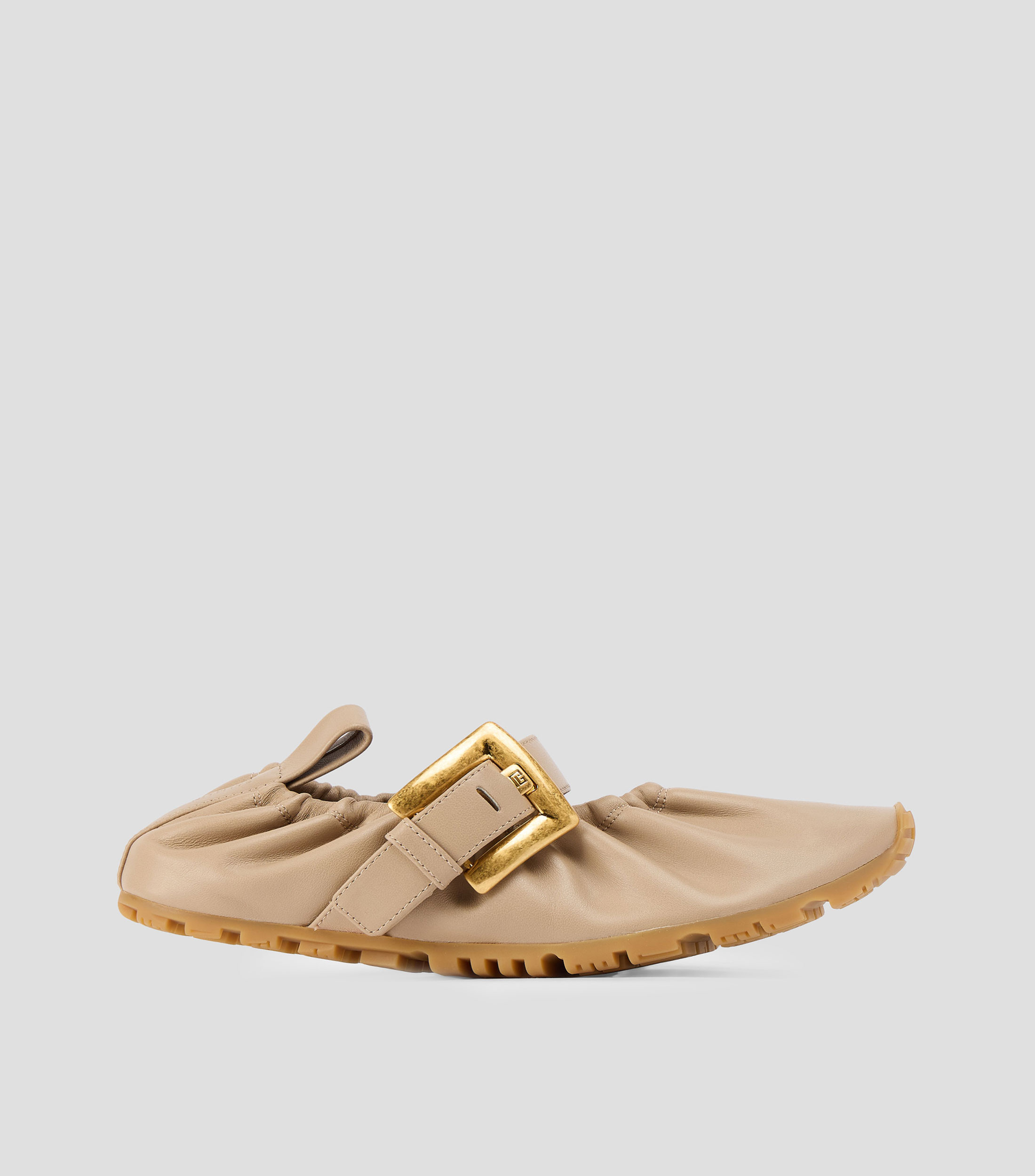 Flats en piel Mujer