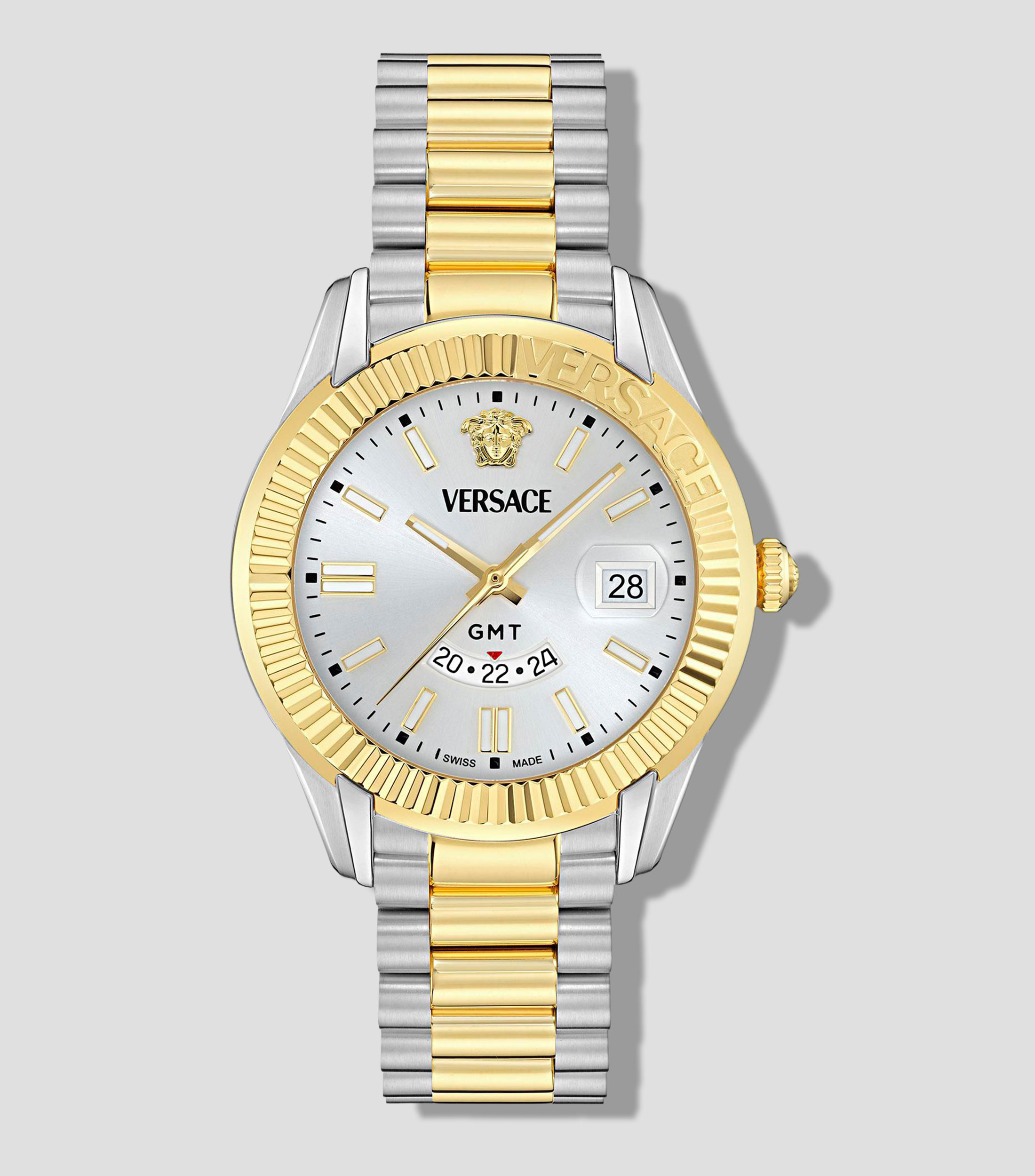 Reloj para Hombre Apodis casual plateado, dorado