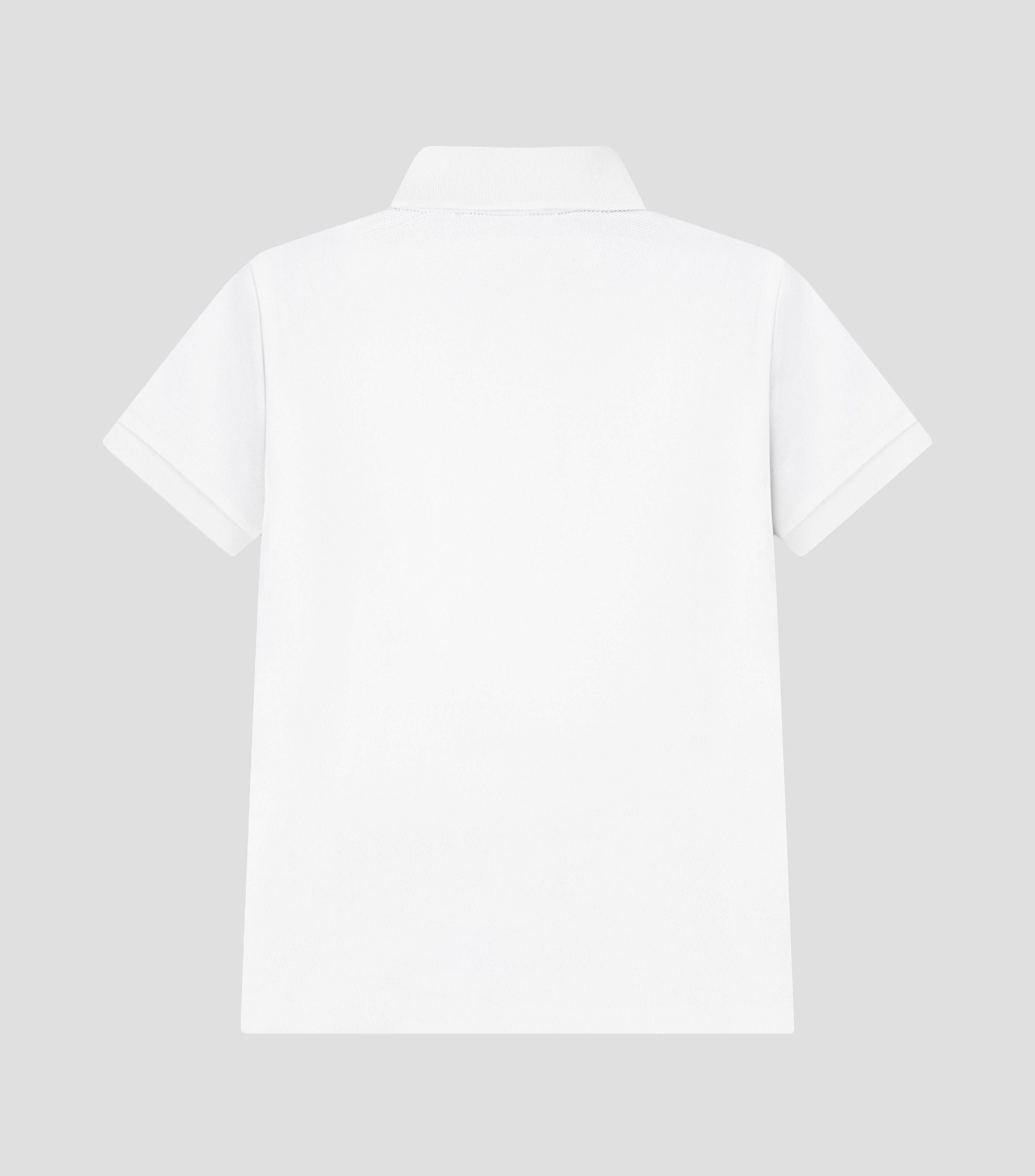 Playera tipo polo manga larga con estampado Niño