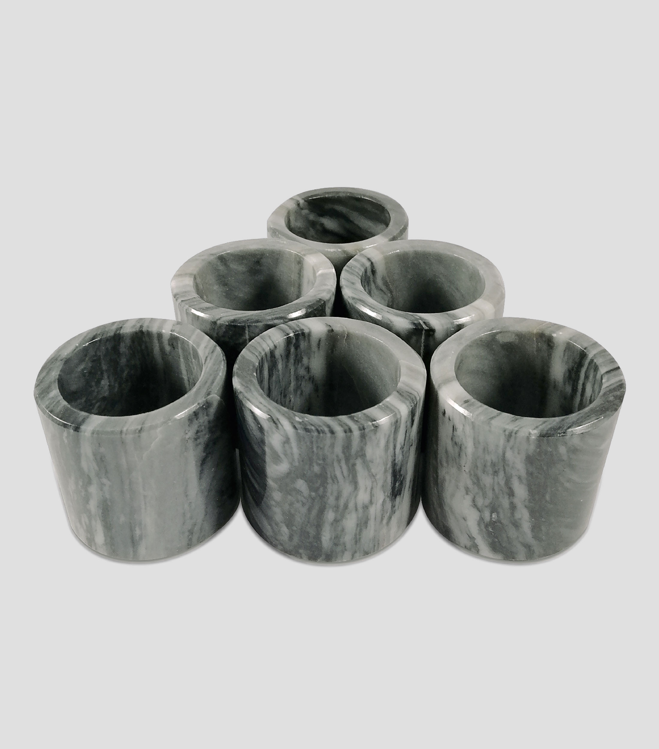 Set 6 anillos para servilletas en marmol