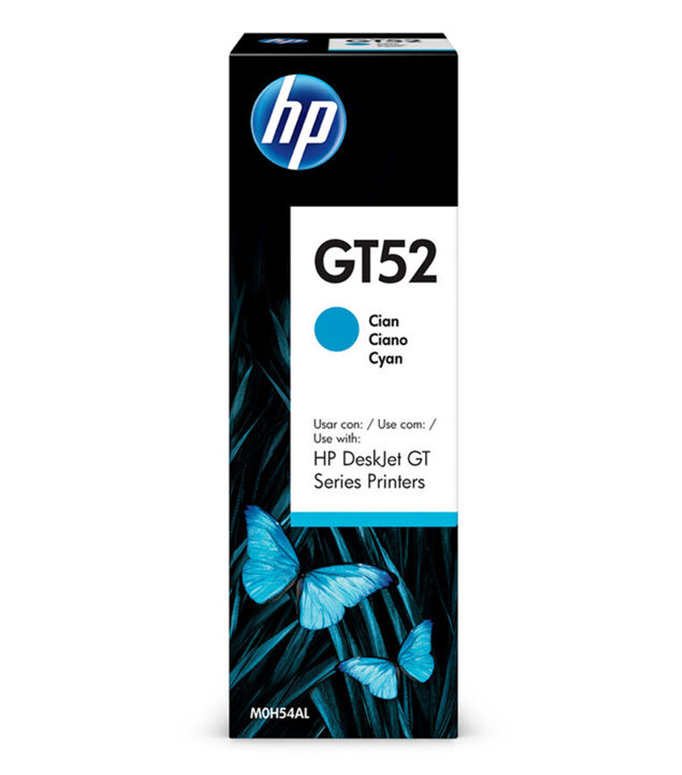 Botella de tinta Original HP GT52 Cian M0H54AL Deskjet 5810, 5821