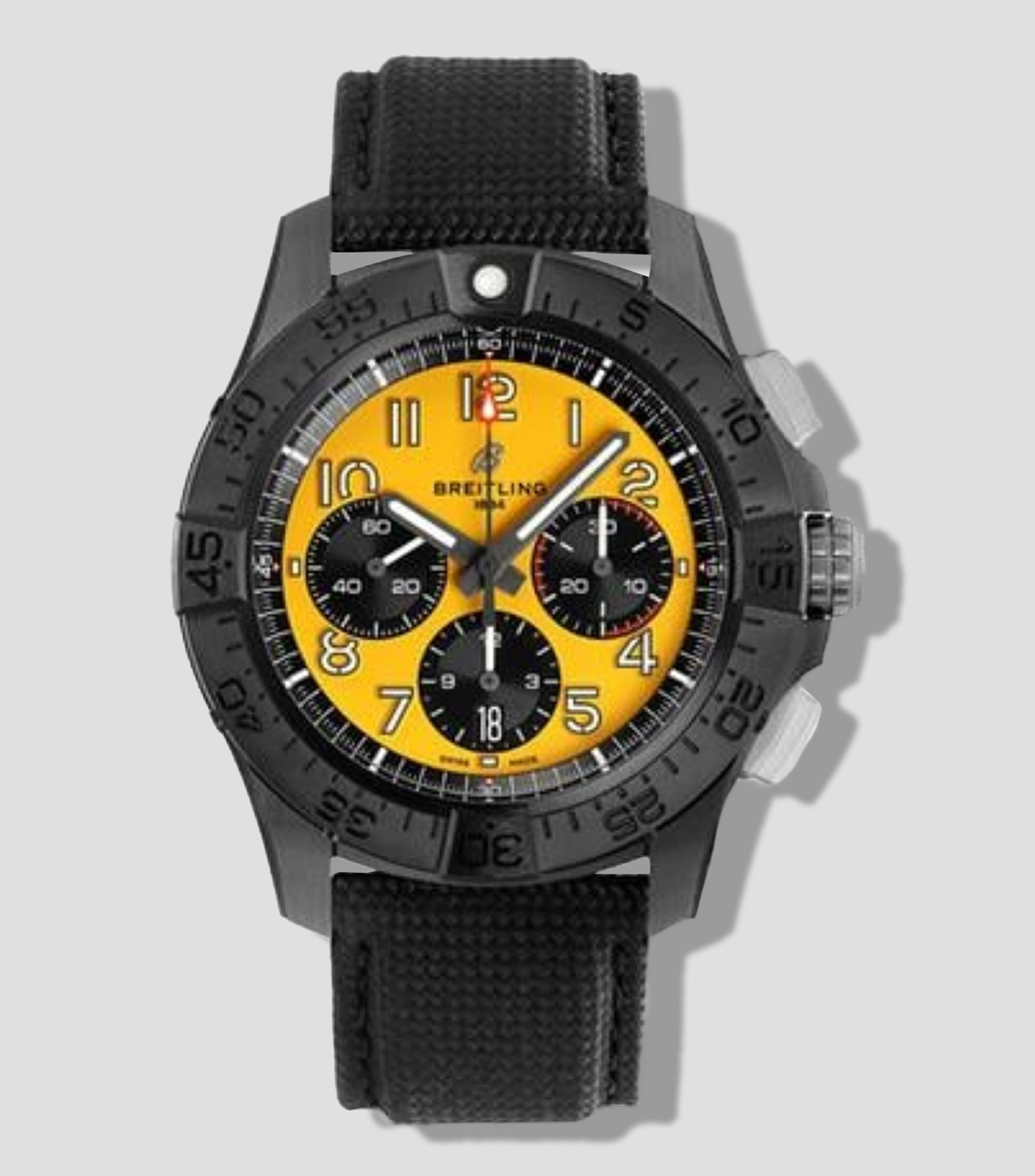 Reloj para hombre Avenger B01 Chonograph 44 Night Mission Casual Negro