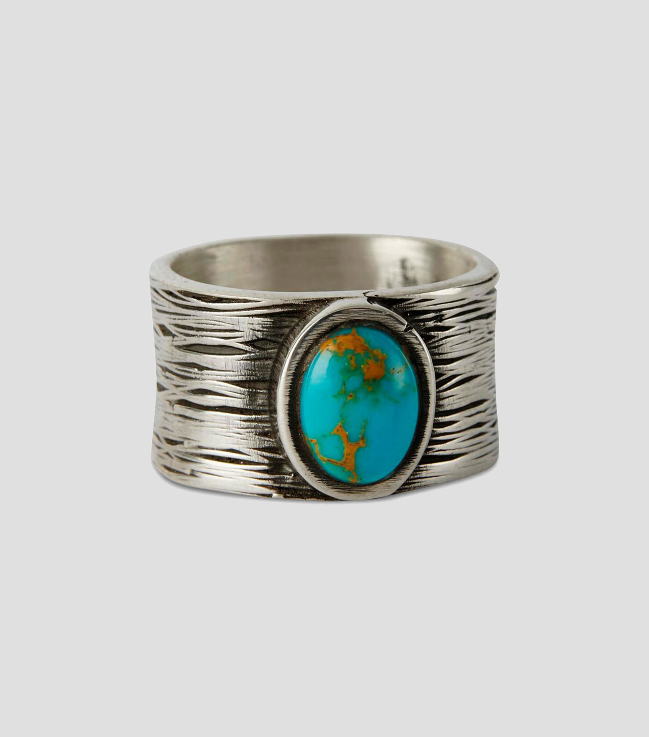 Anillo en plata .925 con turquesa Unisex
