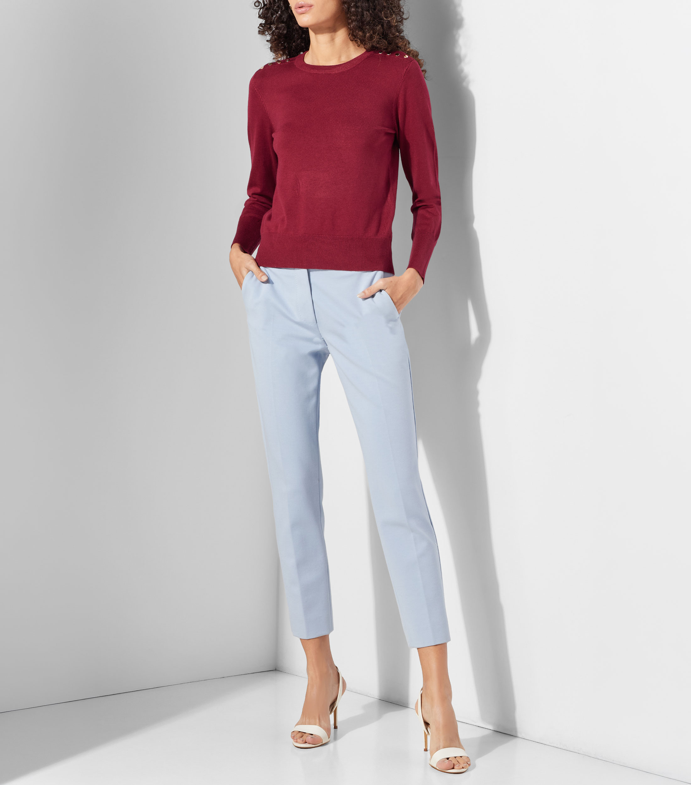 Suéter cuello redondo Mujer