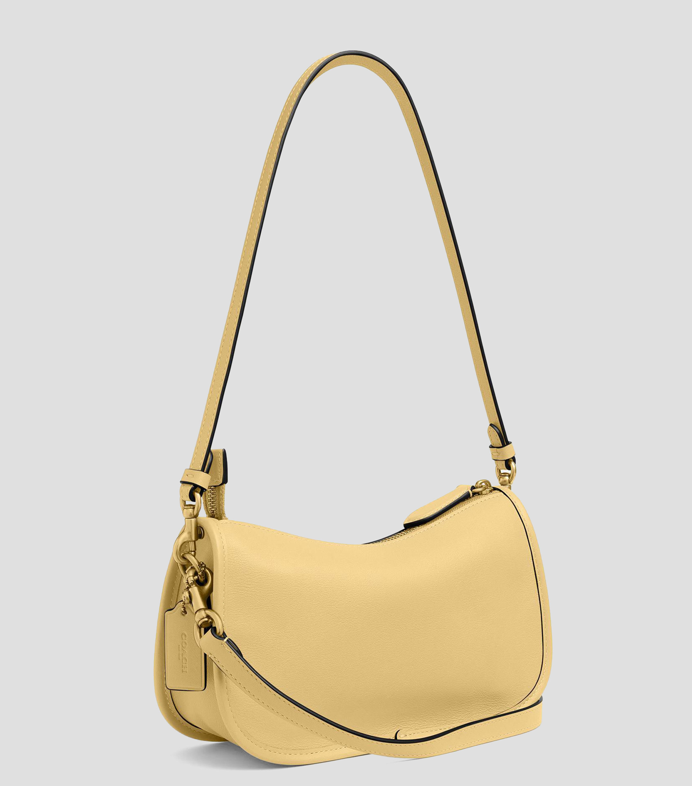 Bolsa shoulder en cuero Waverly lisa Mujer