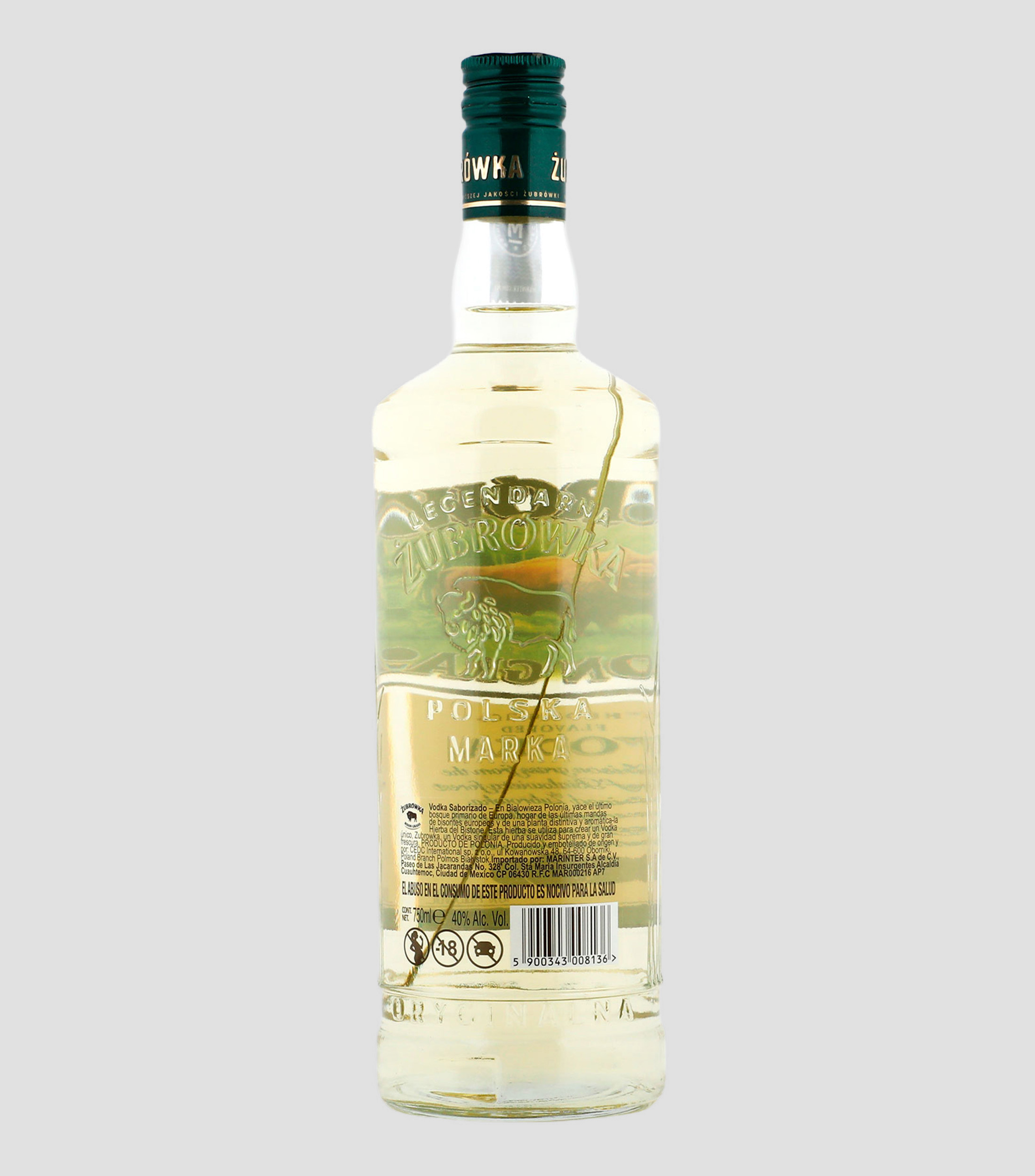 Vodka Zubrówka Bison Grass, 750 ml